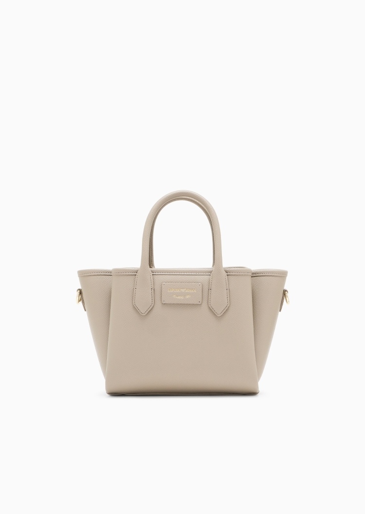 Emporio Armani 女士小号磁扣可拆肩带手提斜挎单肩托特包