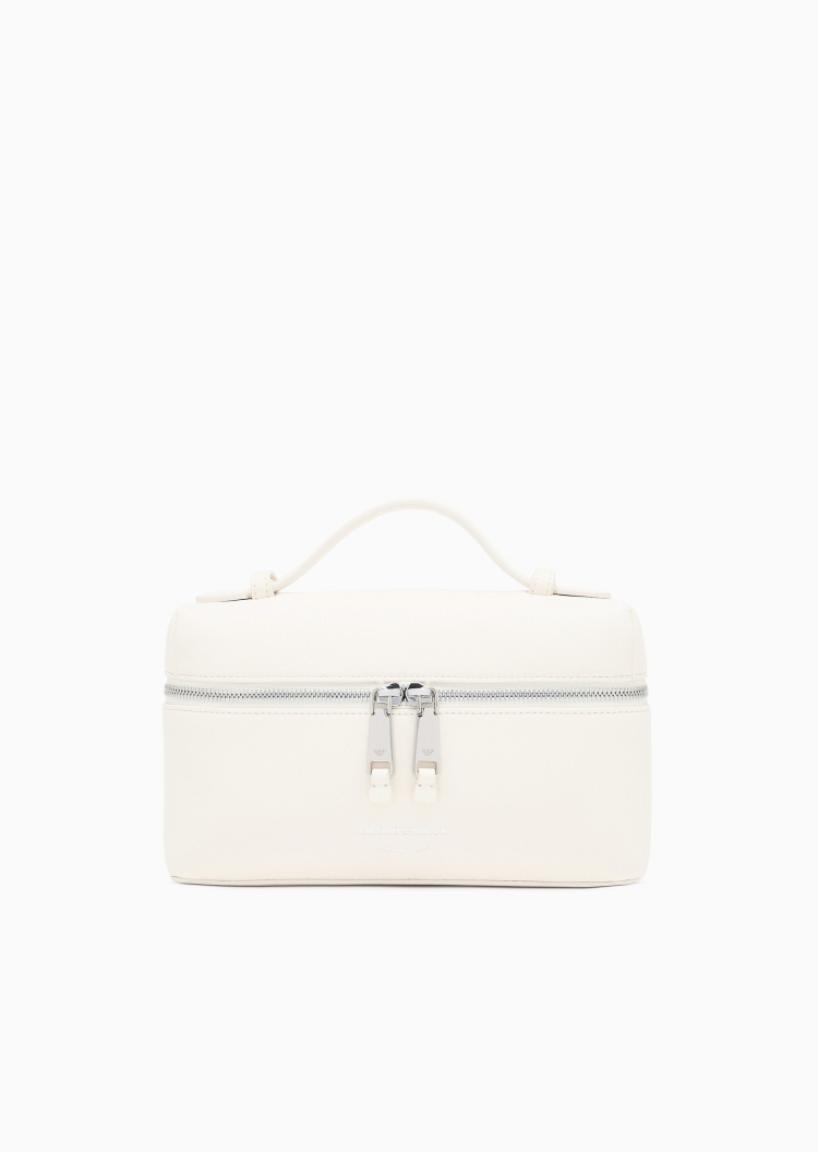 Emporio Armani 女士拉链长方形可拆肩带单肩斜挎手提包