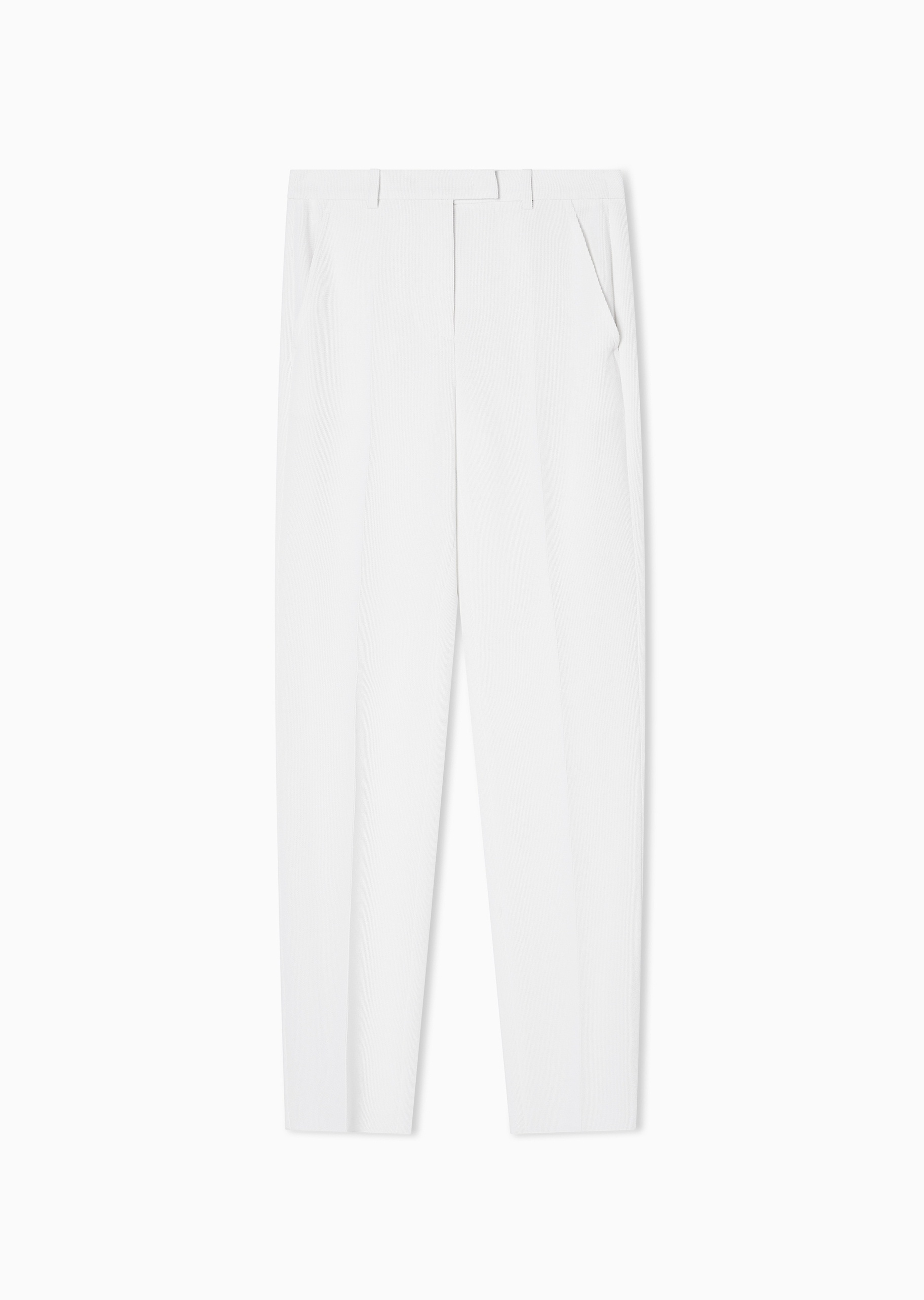 Emporio Armani 女士修身长款直筒经典纯色休闲裤