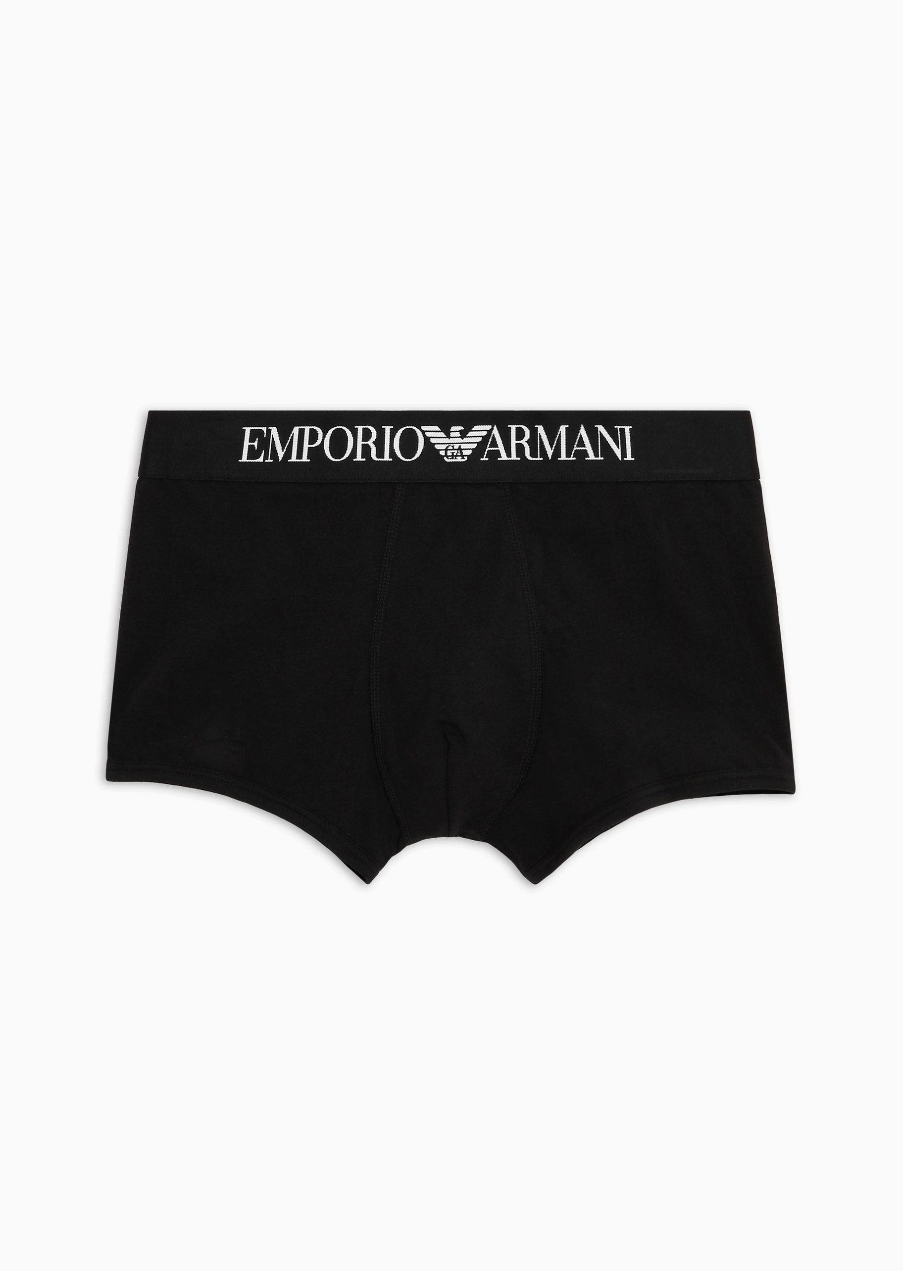 Emporio Armani 男士纯棉弹力Logo印花平角内裤轻奢礼物