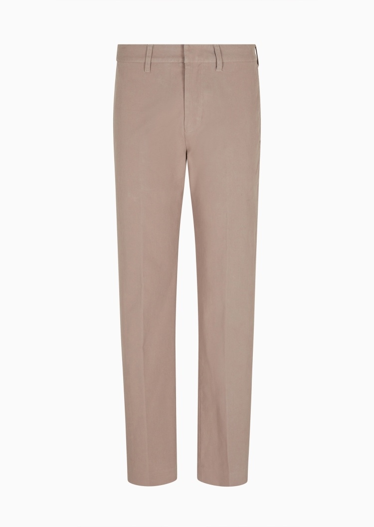 Emporio Armani 男士直筒商务cleanfit纯棉休闲裤