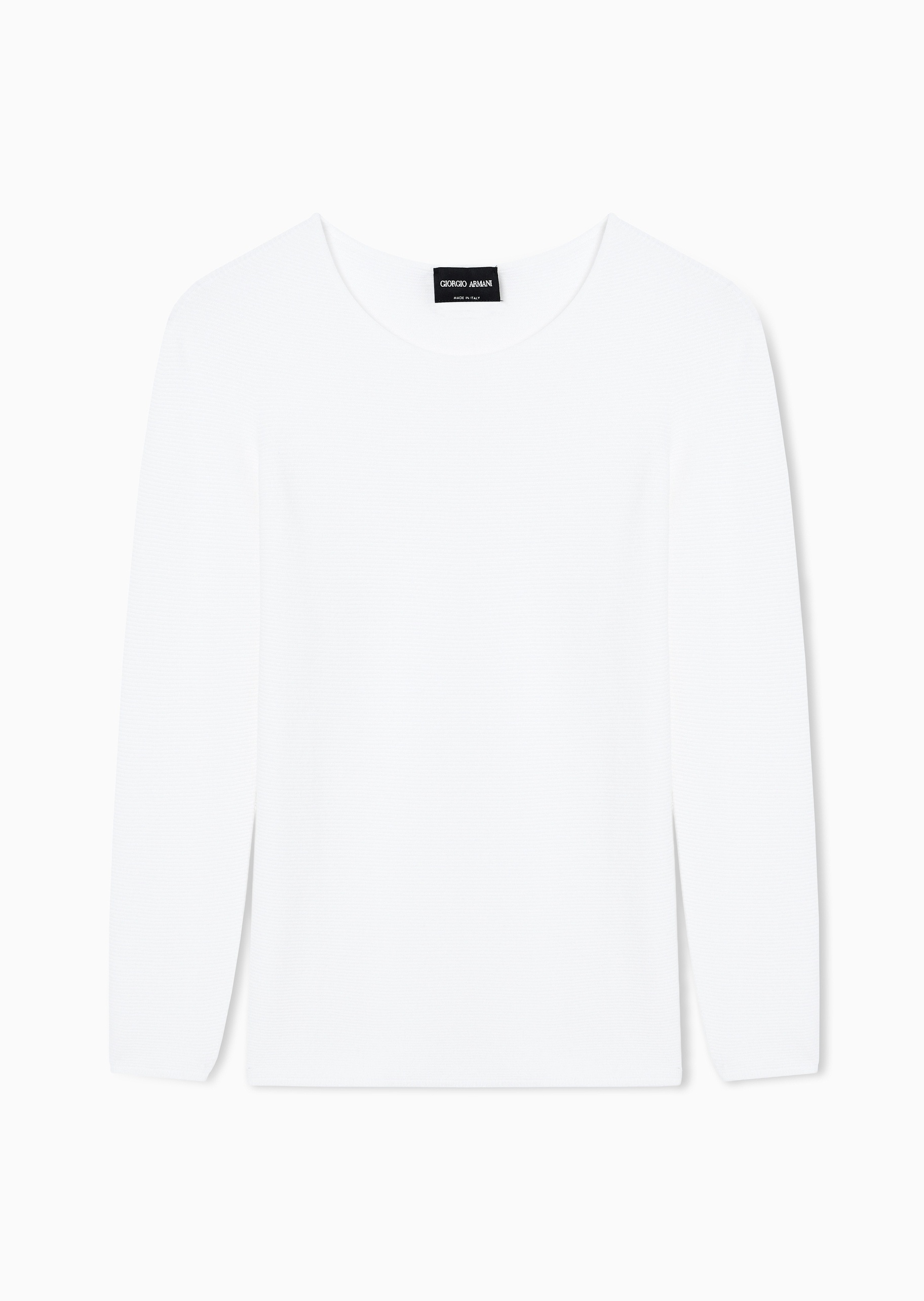 Giorgio Armani 女士圆领修身商务休闲通勤老钱风套头针织衫