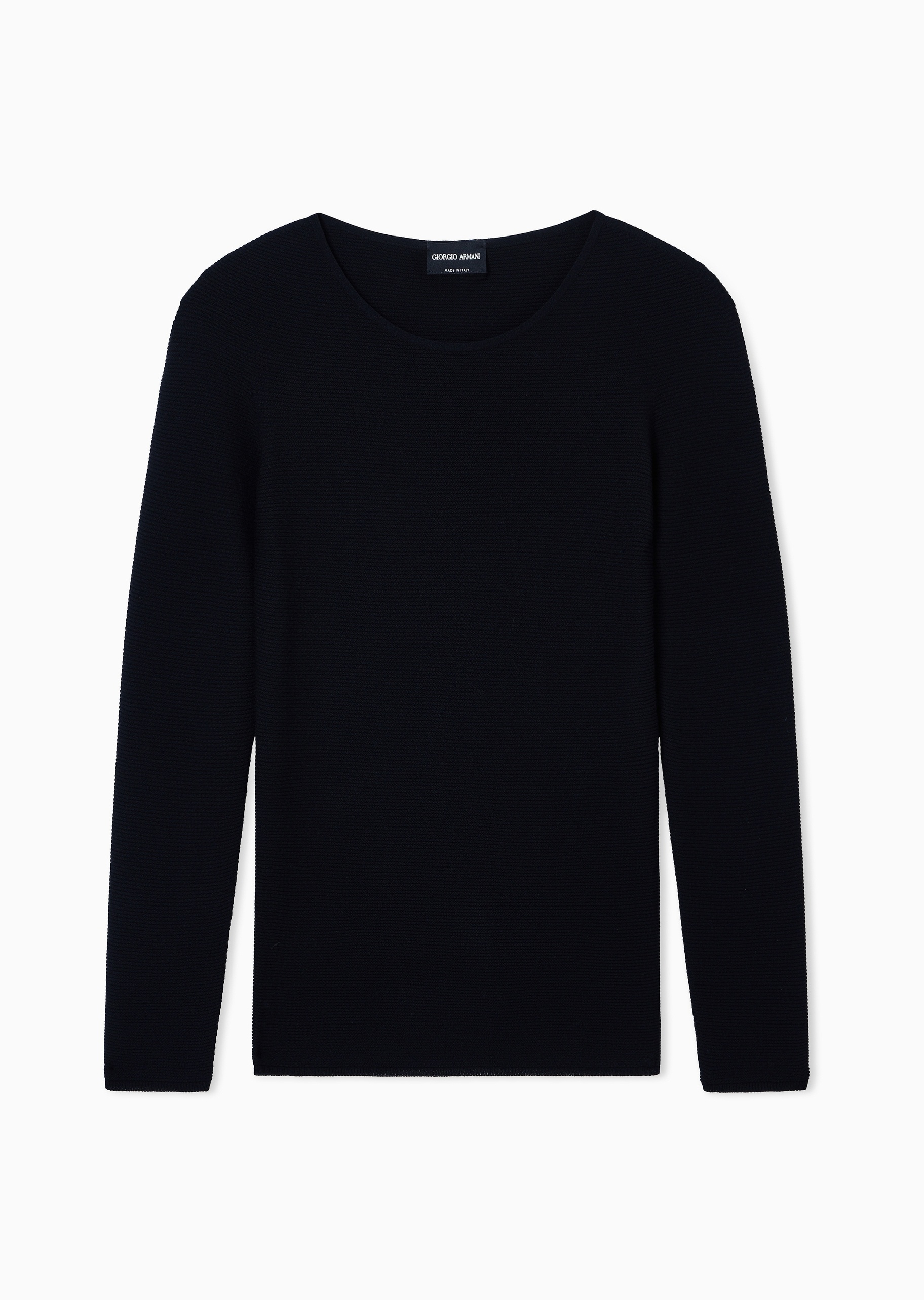 Giorgio Armani 女士圆领修身商务休闲通勤老钱风套头针织衫