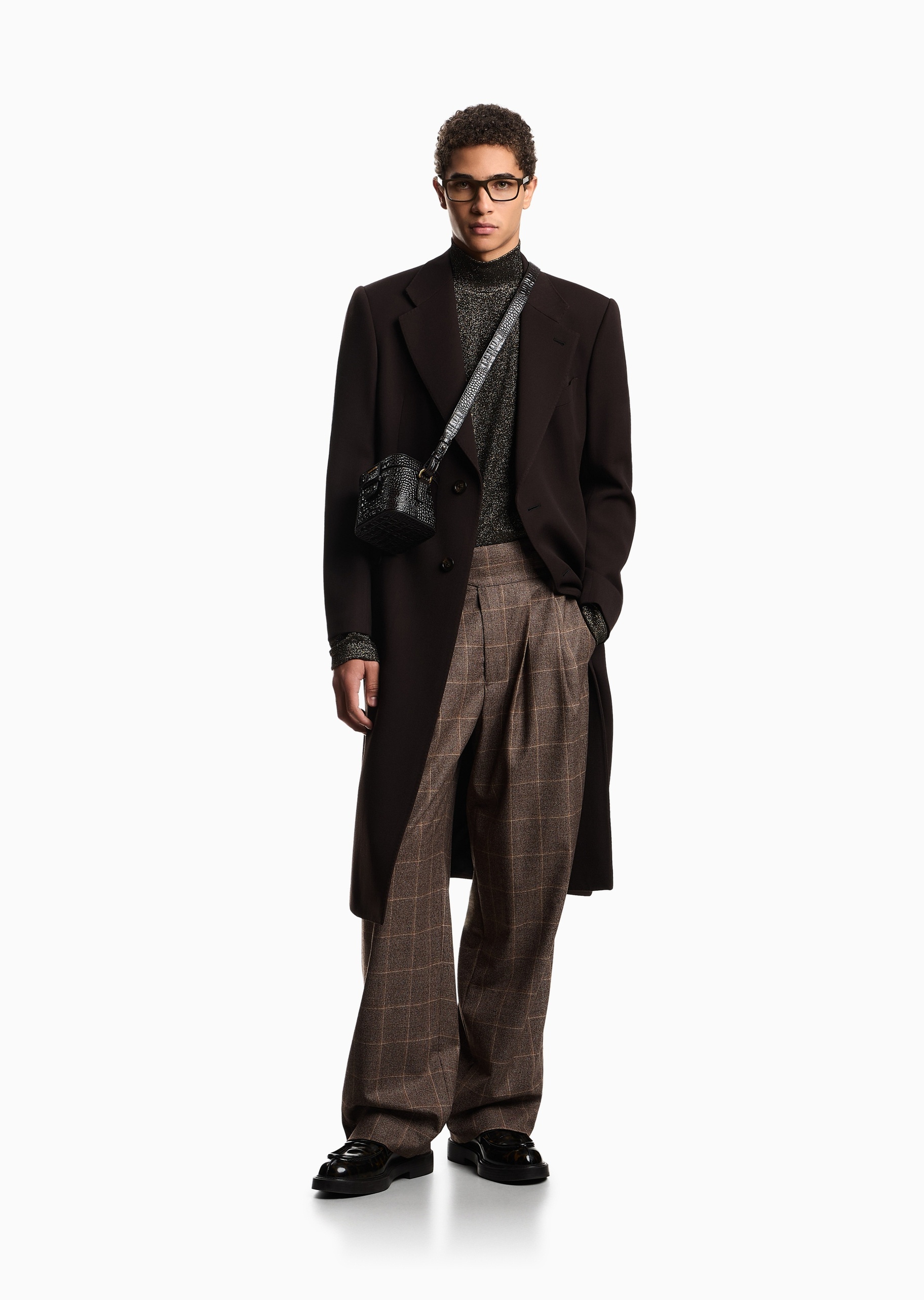 Emporio Armani 易烊千玺同款男士秀场同款高领休闲针织衫