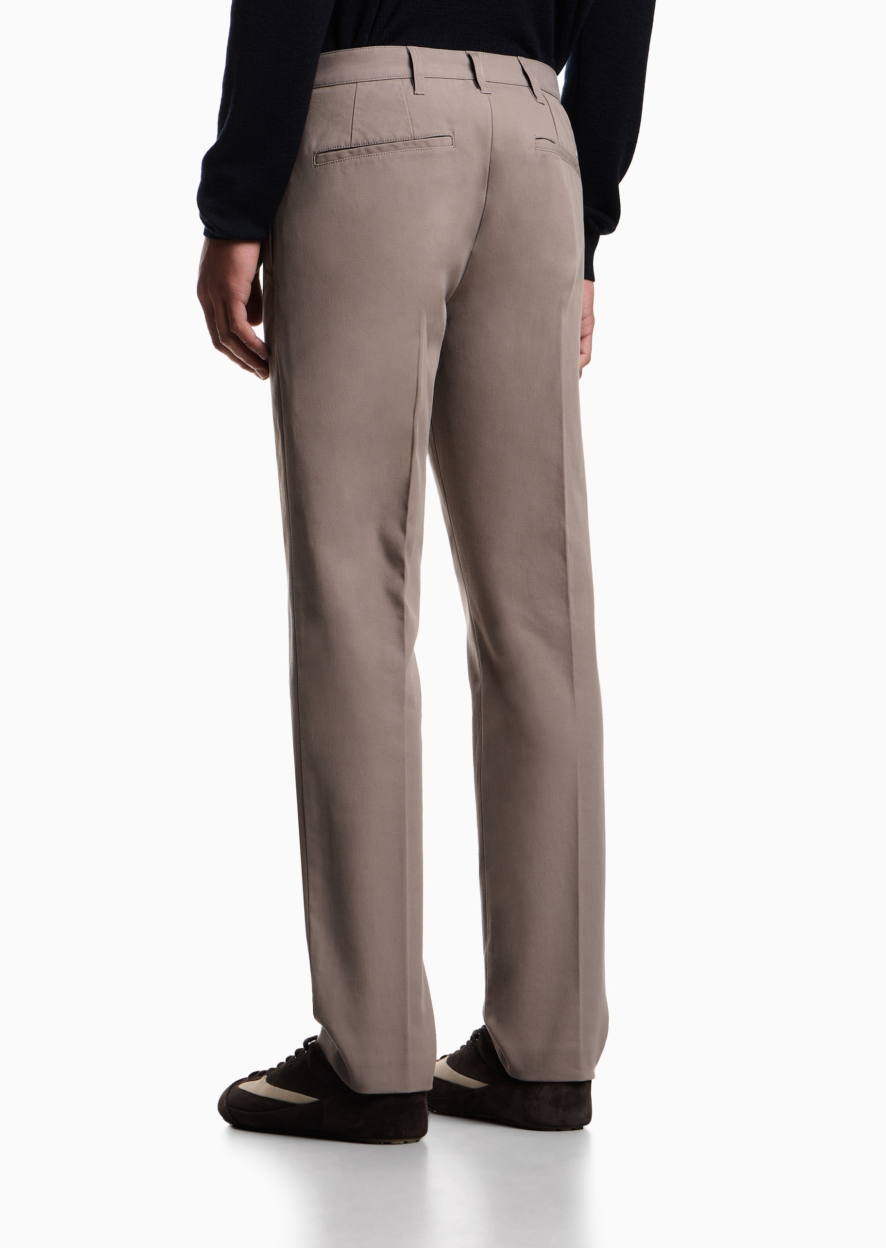 Emporio Armani 男士直筒商务cleanfit纯棉休闲裤