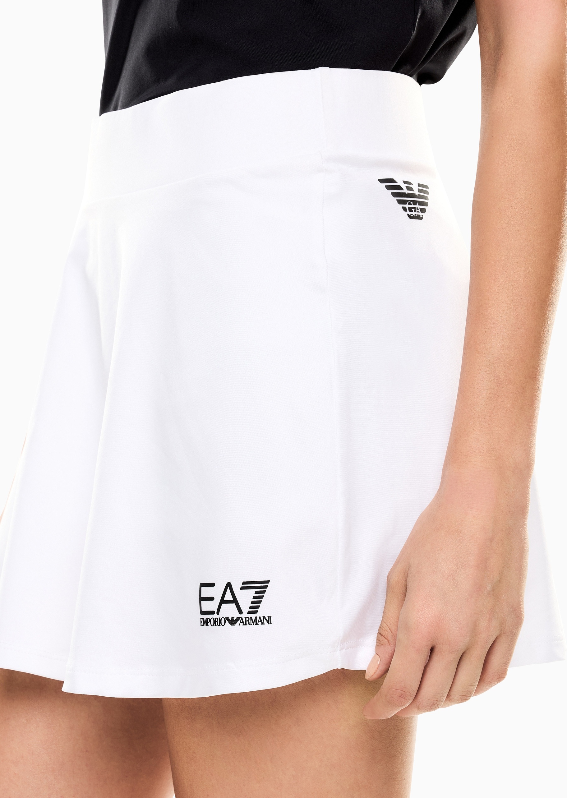 EA7 女士运动弹力户外健身训练网球网球裙
