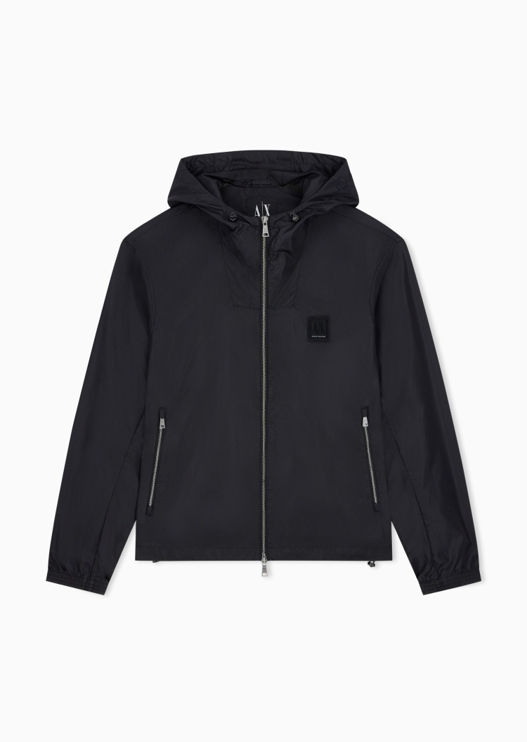 ARMANI EXCHANGE 男士连帽短款户外运动轻薄飞行员夹克外套