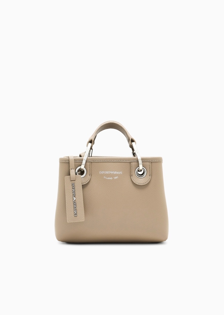 Emporio Armani 女士磁扣方形可拆肩带手提单肩斜挎托特包