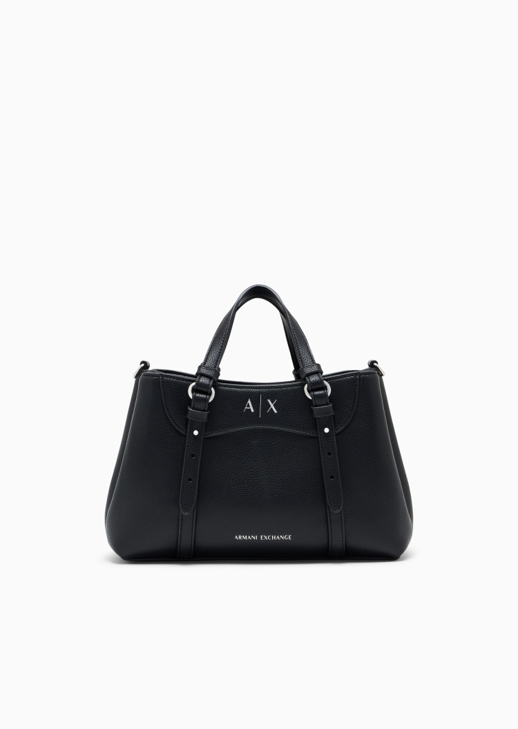 ARMANI EXCHANGE 女士拉链可拆肩带商务通勤手提斜挎托特包