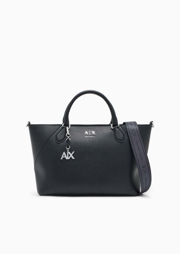 ARMANI EXCHANGE 女士拉链中号商务通勤手提单肩斜挎托特包