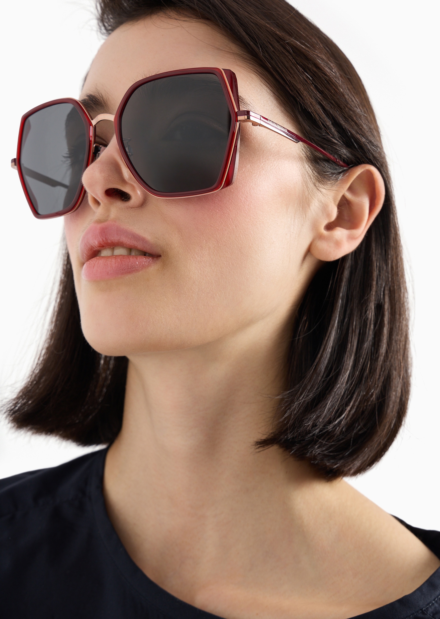 Emporio Armani 女士不规则形遮阳前卫个性太阳眼镜