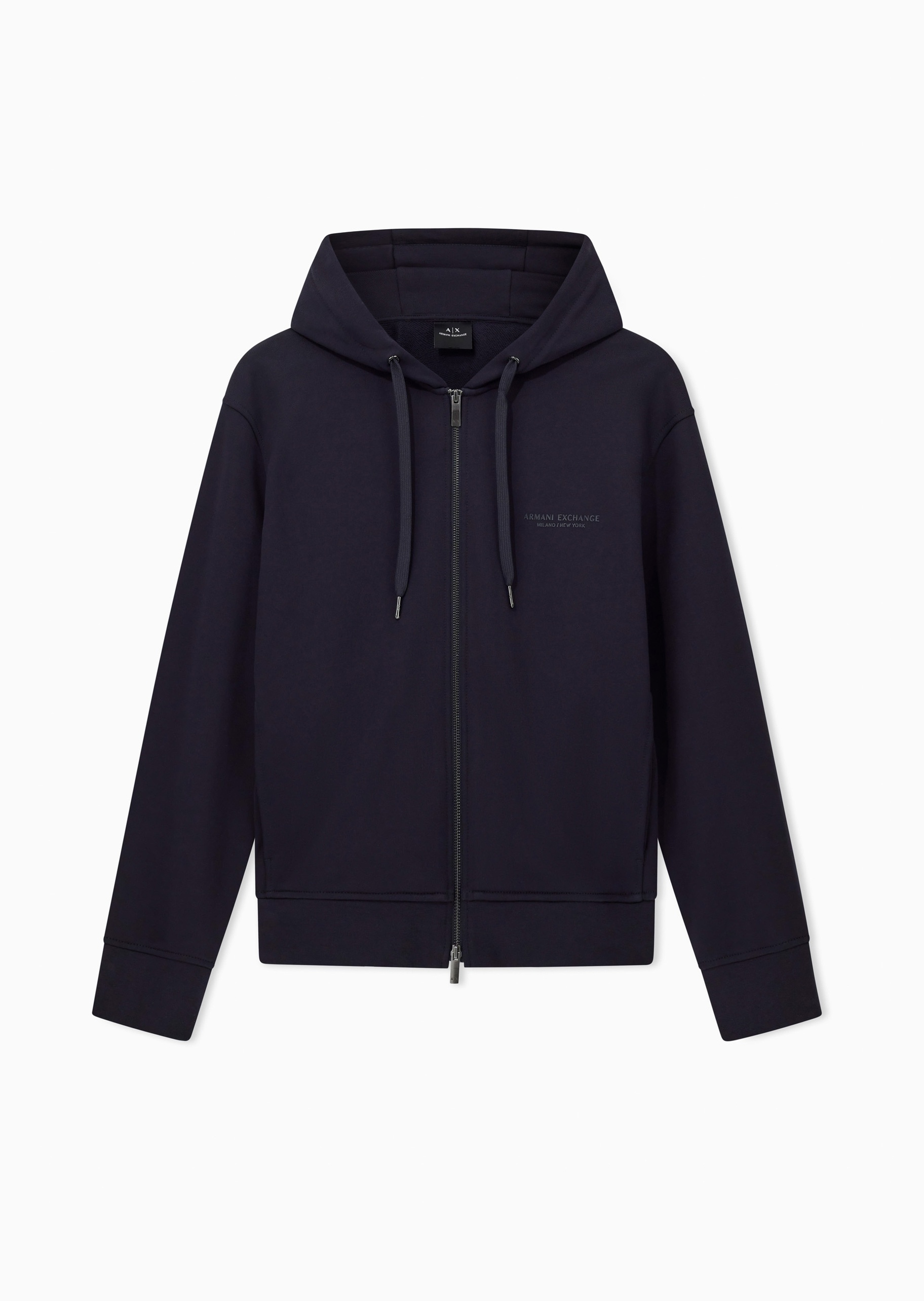 ARMANI EXCHANGE 男士全棉宽松长袖连帽拉链卫衣外套