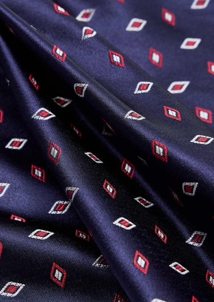 Giorgio Armani 男士桑蚕丝正方形通体提花口袋巾