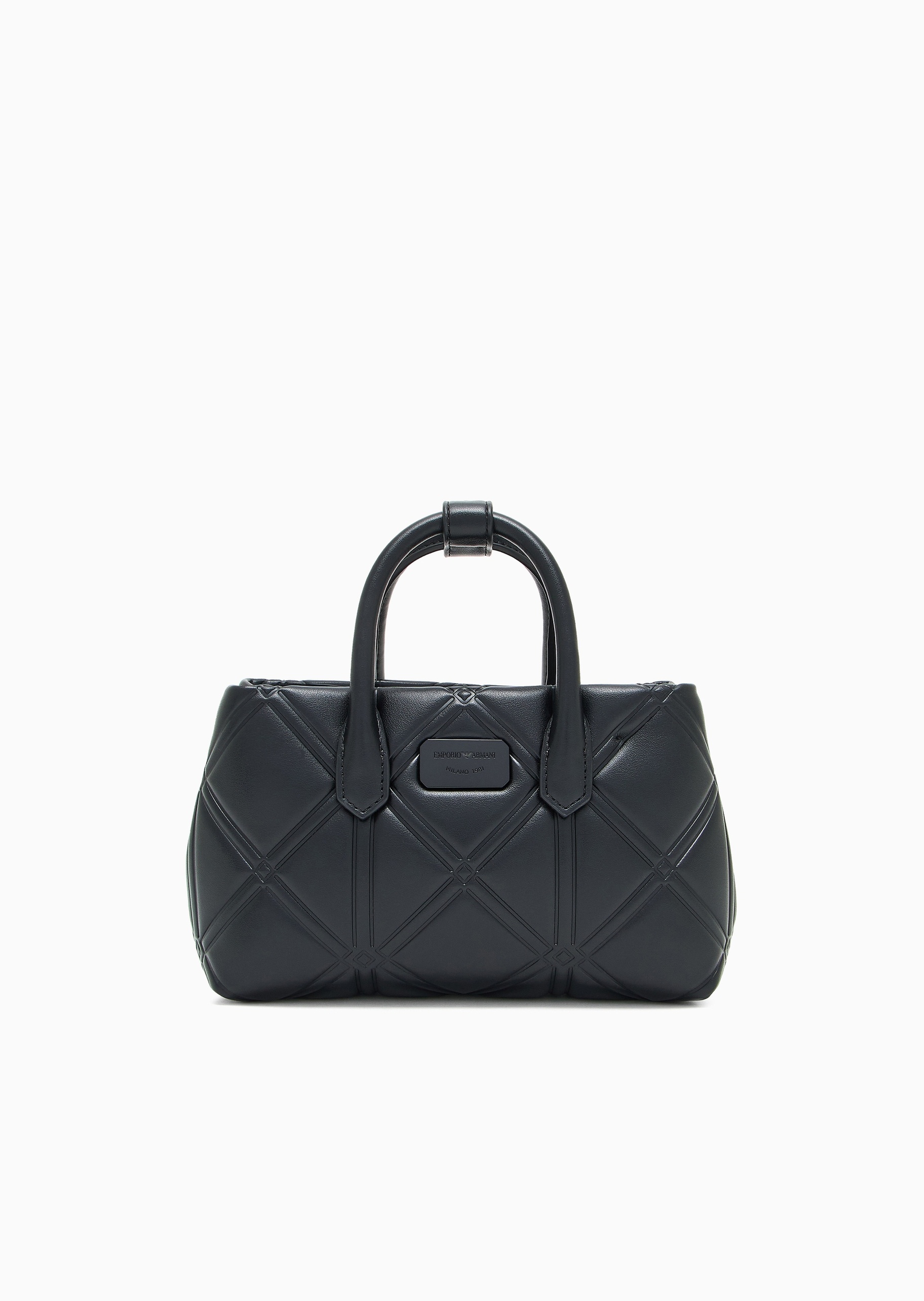 Emporio Armani 女士压花商务通勤小号手提托特包