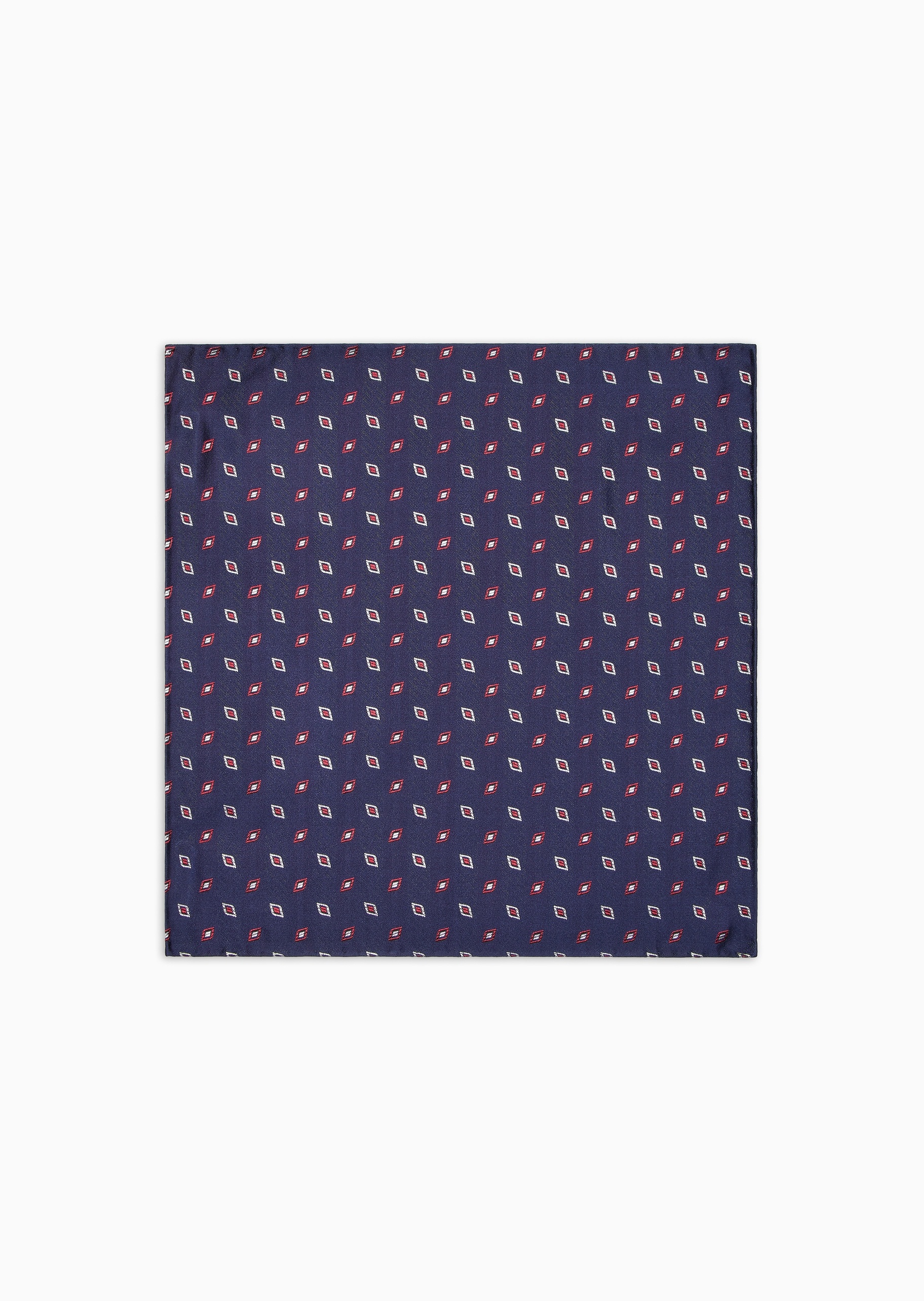 Giorgio Armani 男士桑蚕丝正方形通体提花口袋巾