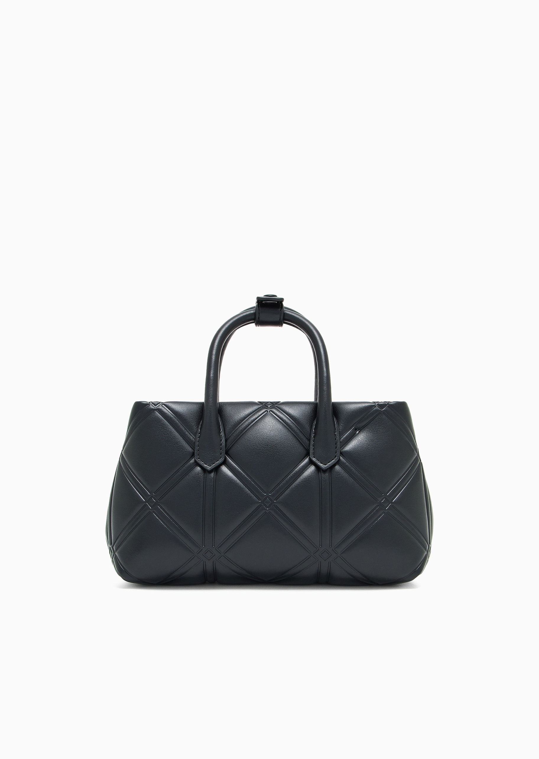 Emporio Armani 女士压花商务通勤小号手提托特包