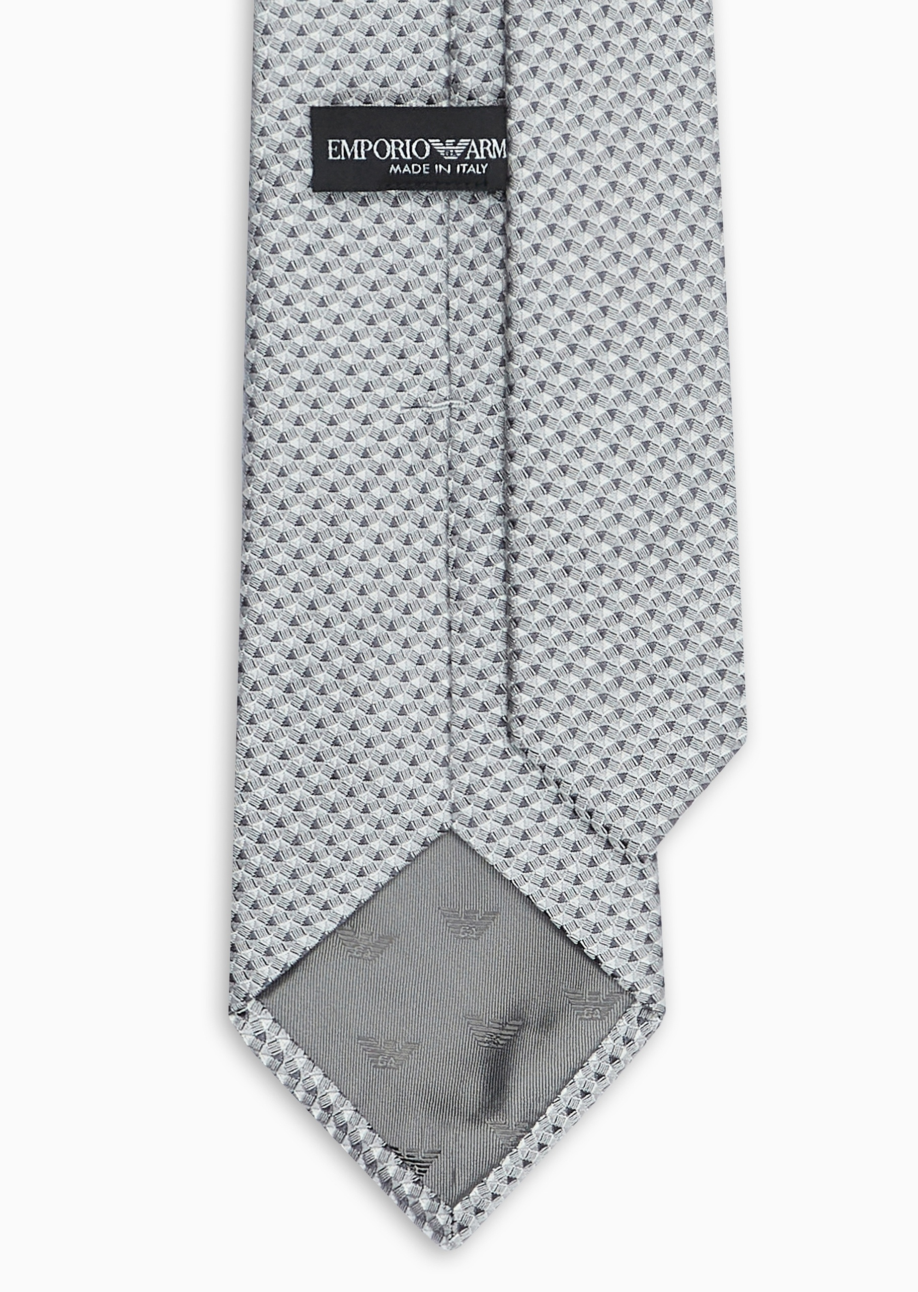 Emporio Armani 男士桑蚕丝提花商务正装领带配饰礼物