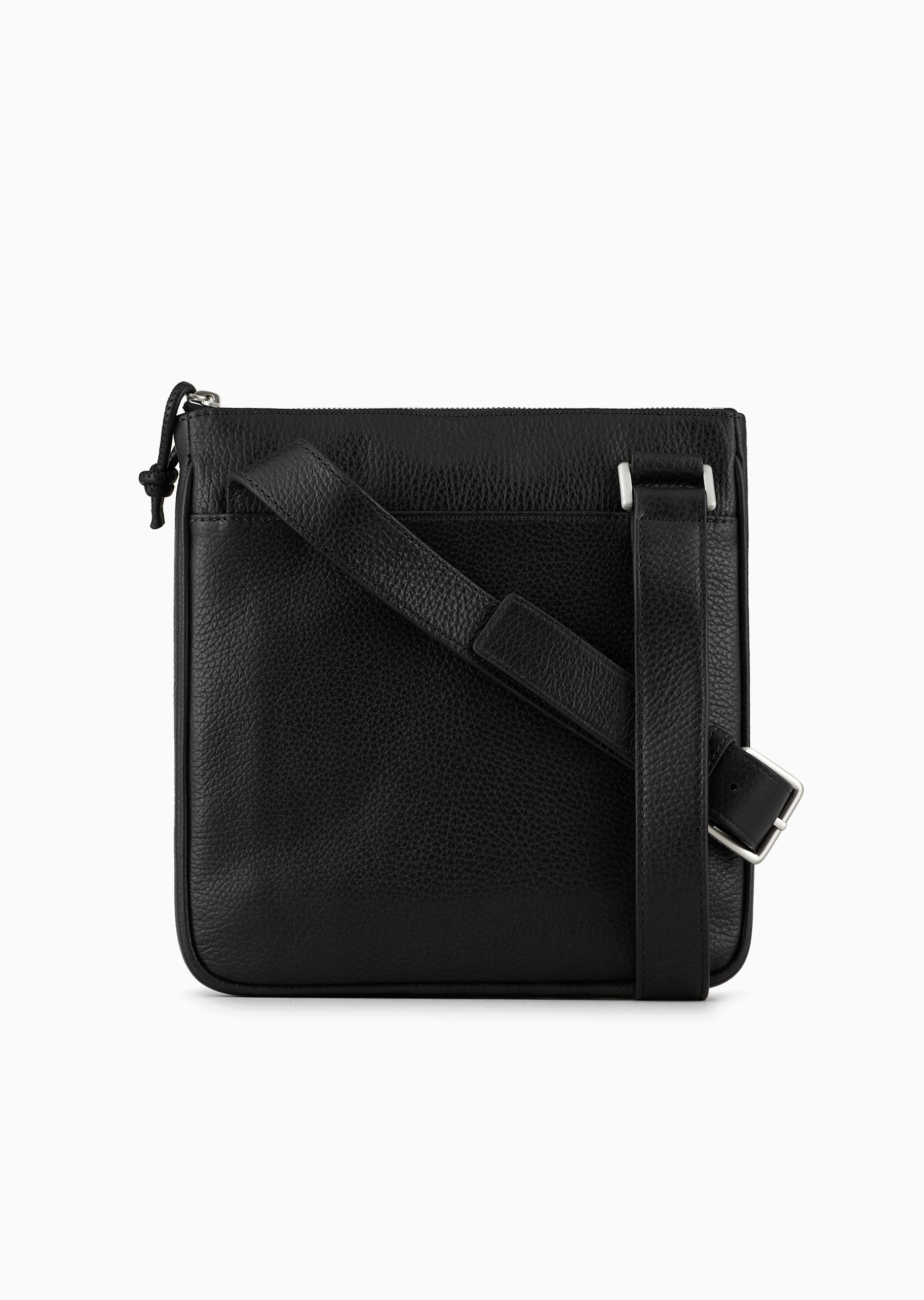 Emporio Armani 男士荔枝纹商务休闲通勤单肩斜挎邮差包