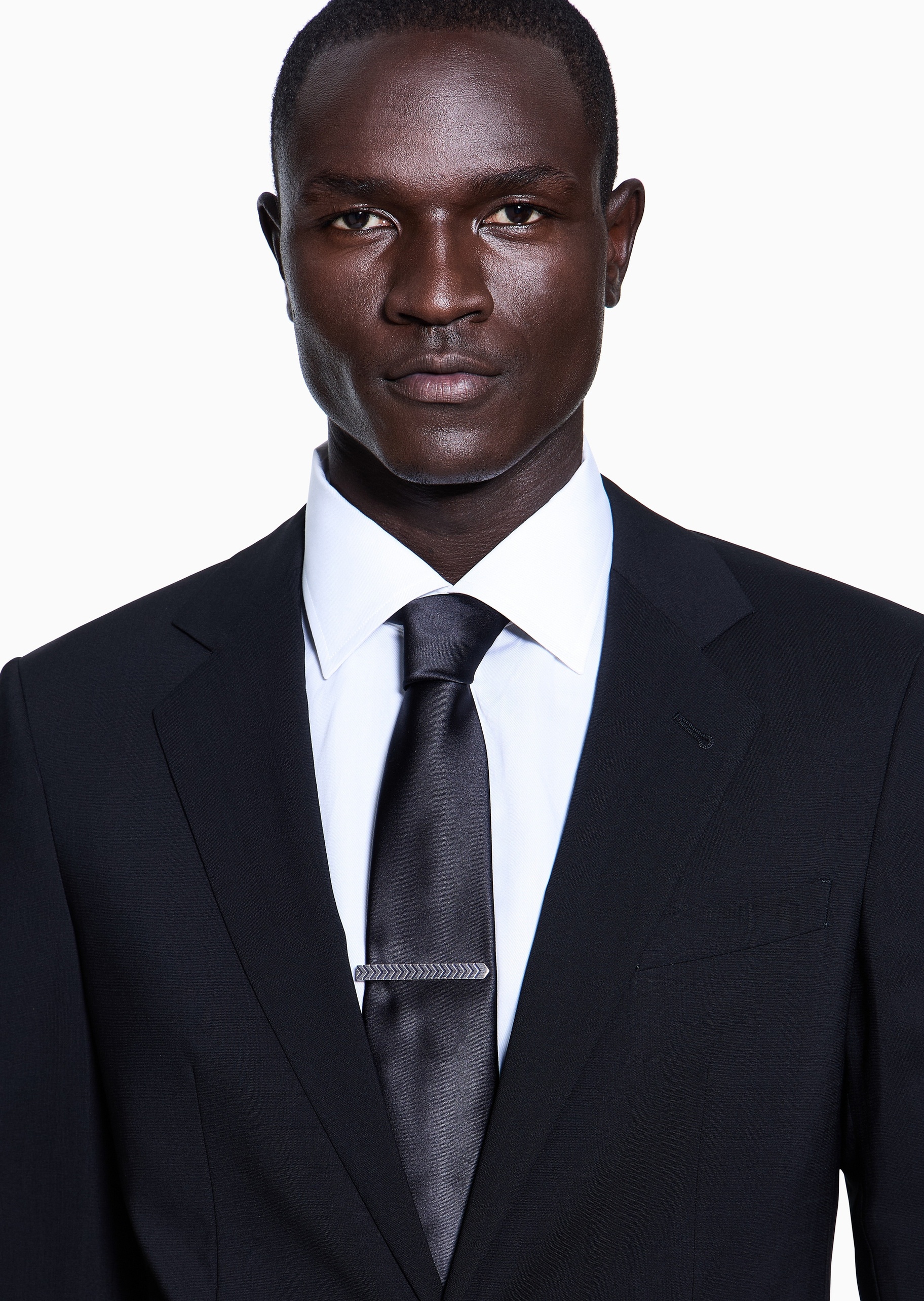 Giorgio Armani 男士银质箭头型复古做旧潮流领带夹礼物