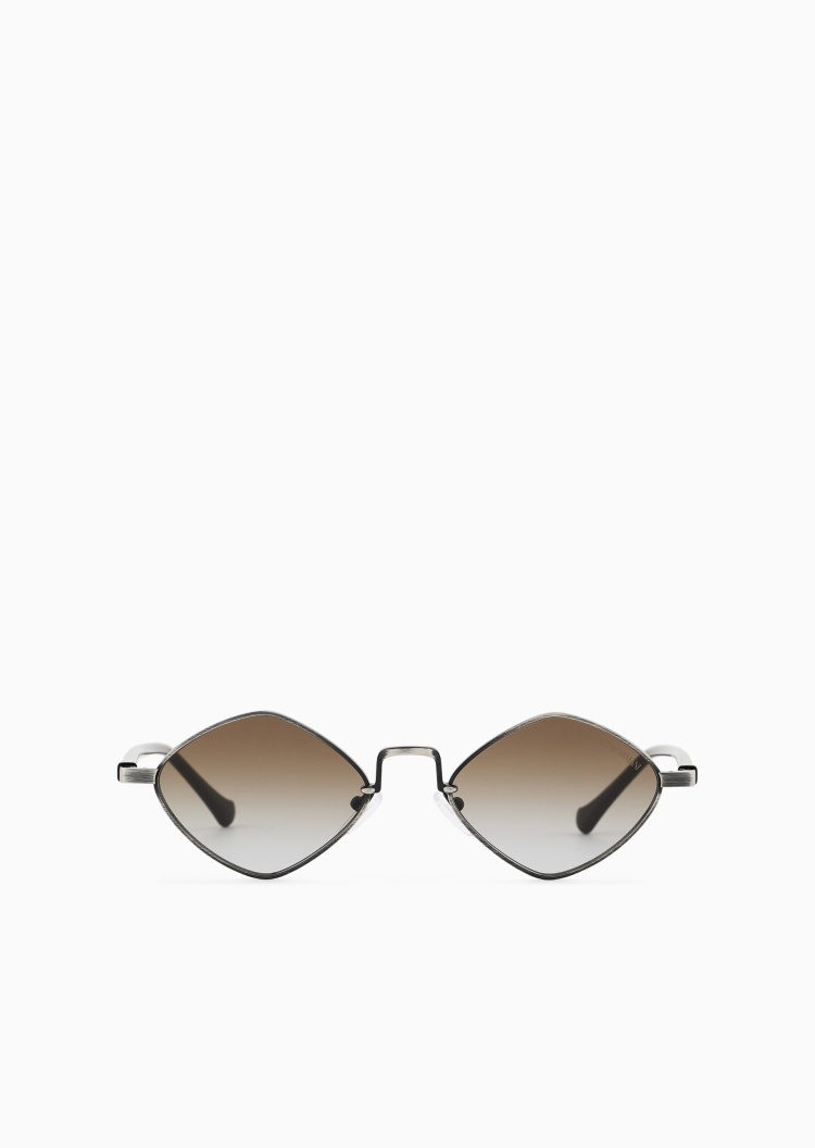 Emporio Armani 男士小框金属老钱风太阳眼镜墨镜