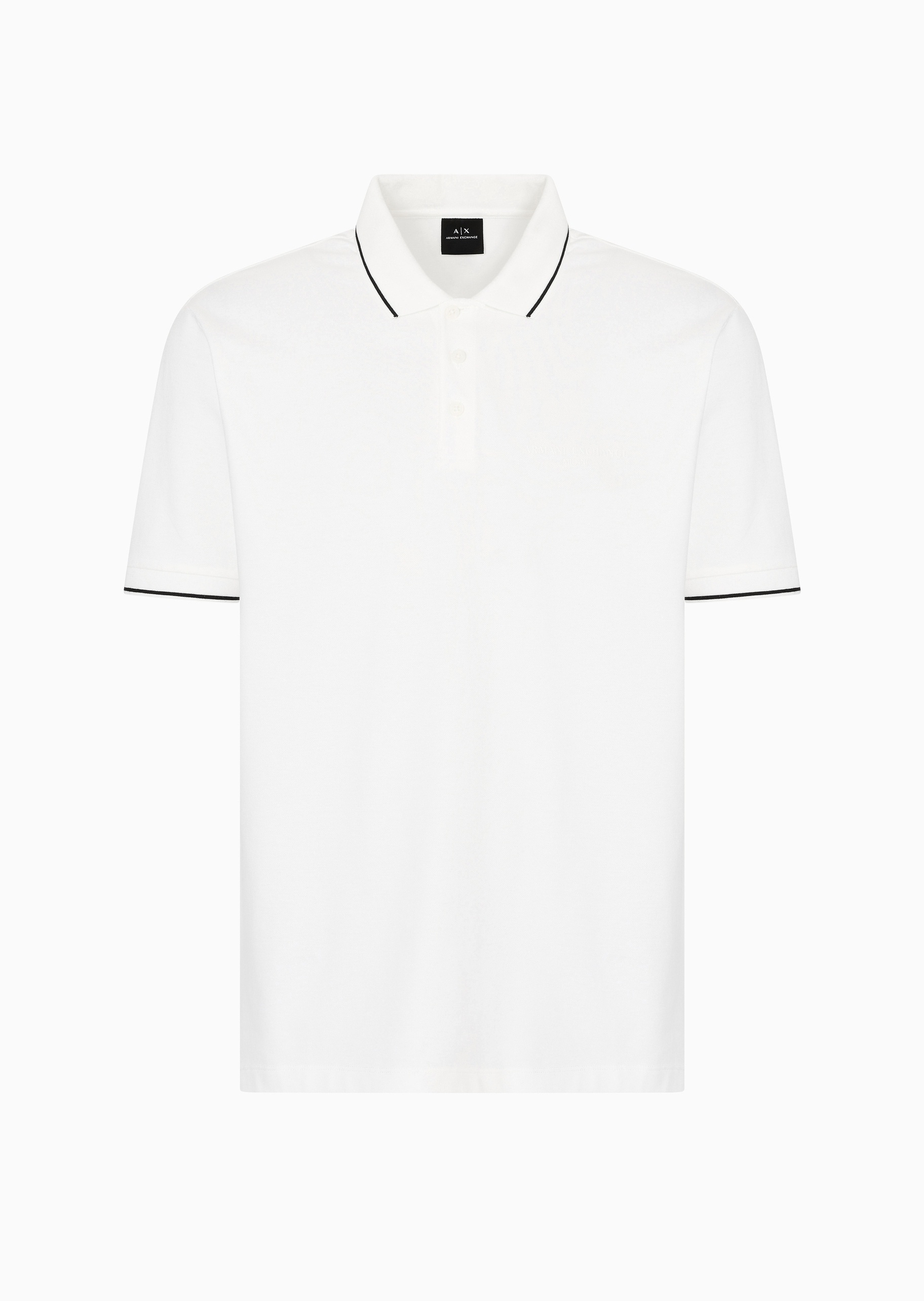 ARMANI EXCHANGE 男士全棉合身短袖翻领休闲商务Polo衫