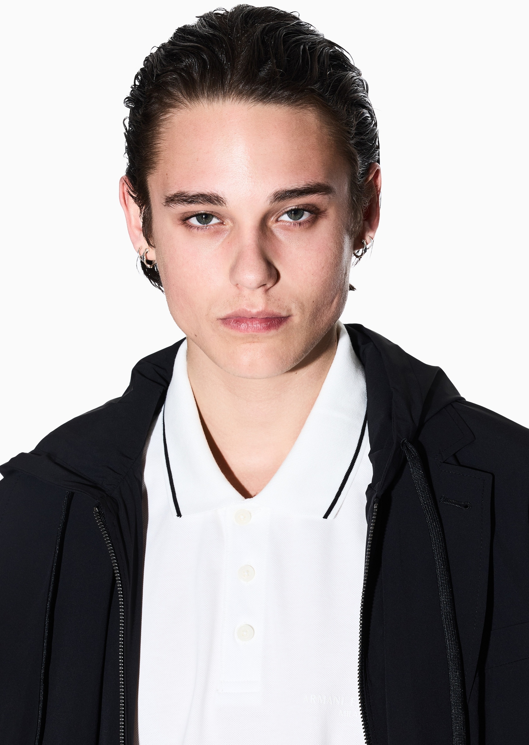 ARMANI EXCHANGE 男士全棉合身短袖翻领休闲商务Polo衫