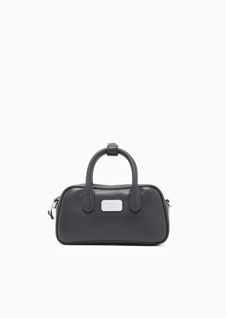 Emporio Armani 女士拉链长方形可拆肩带单肩斜挎手提包