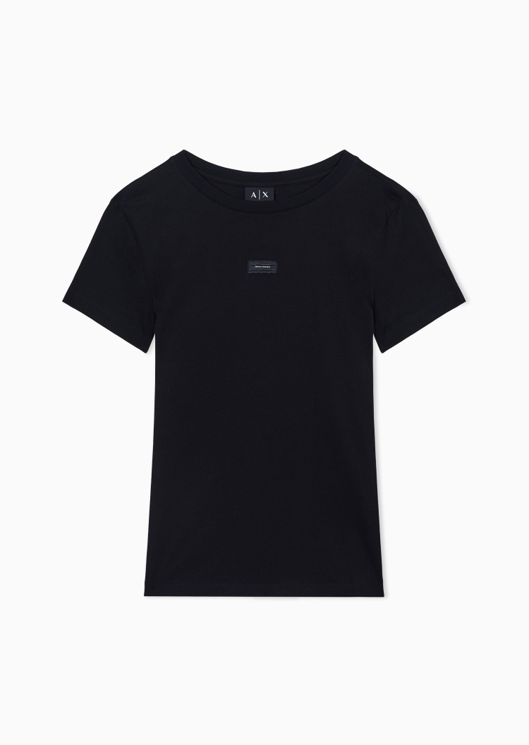 ARMANI EXCHANGE 女士纯棉轻薄合身短袖圆领休闲T恤