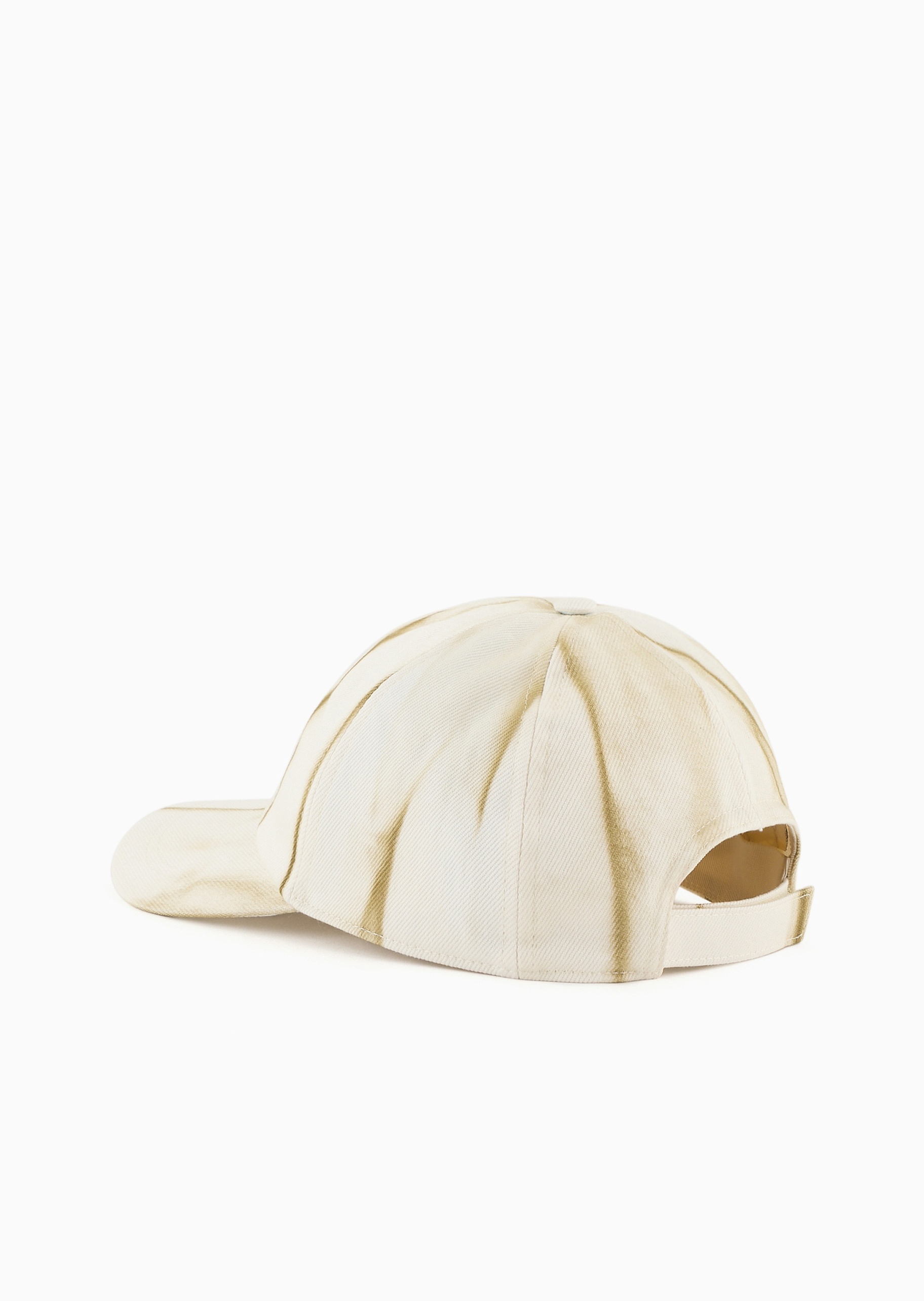 Emporio Armani 可持续系列男士全棉魔术贴圆顶弯檐棒球帽