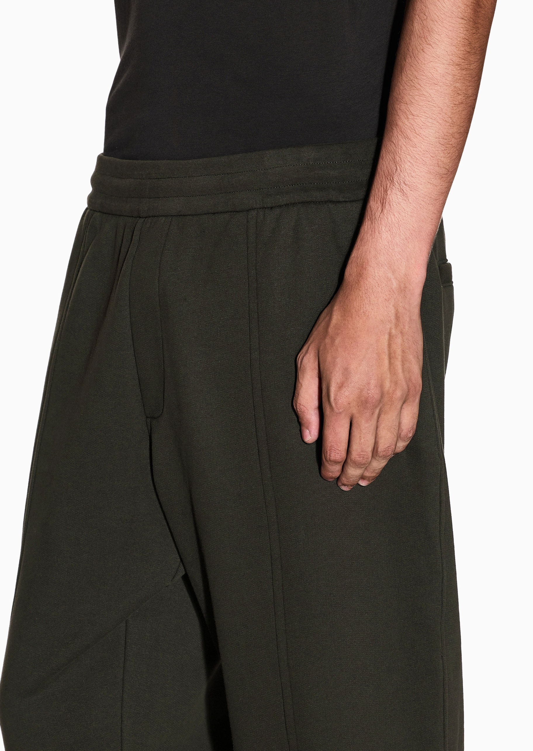 ARMANI EXCHANGE 男士纯棉重磅宽松休闲运动卫裤长裤