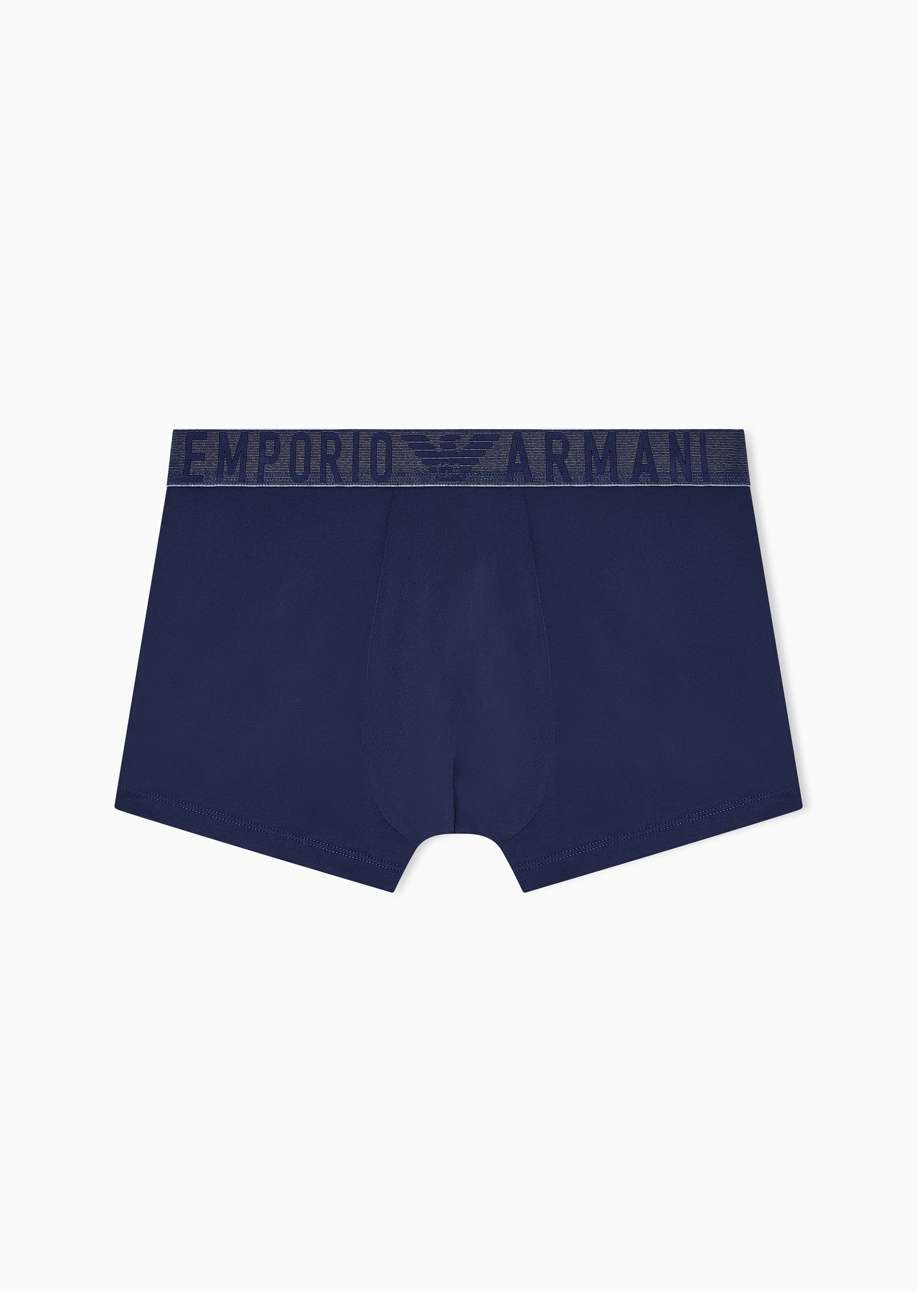 Emporio Armani 男士弹力平角字母LOGO提花内裤