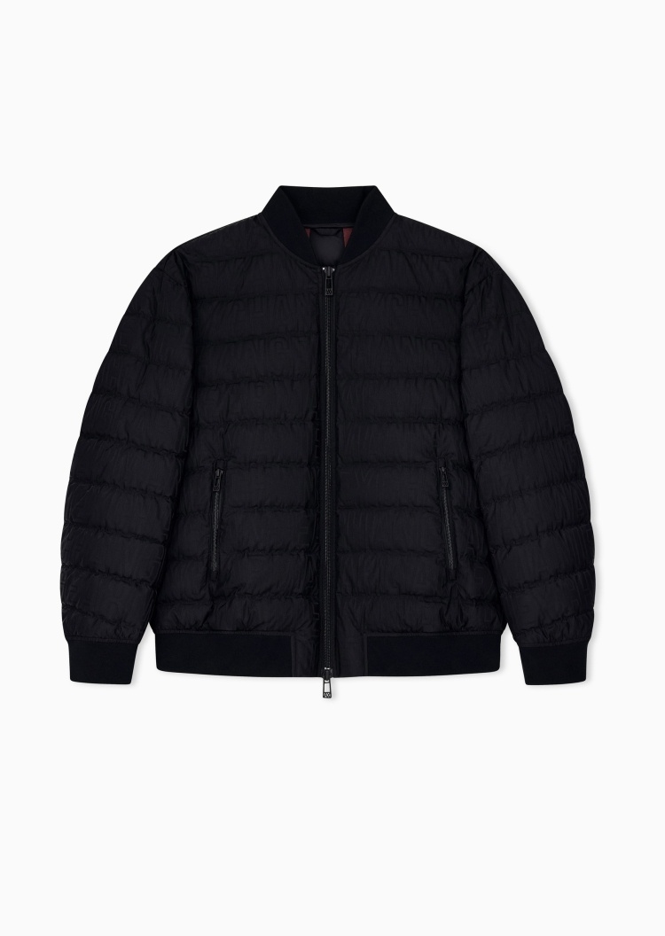 ARMANI EXCHANGE 男士绗缝通勤棒球排骨羽绒服外套