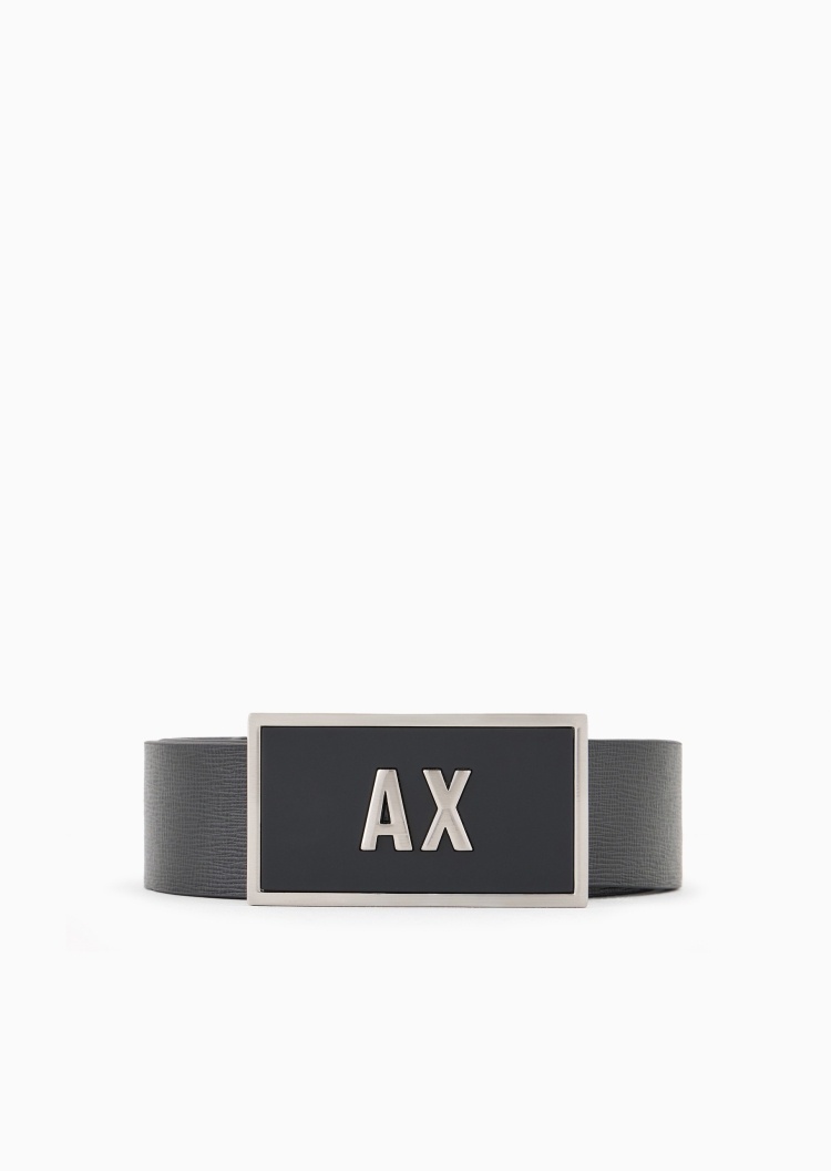 ARMANI EXCHANGE 男士商务通勤可替换扣针扣板扣腰带礼物