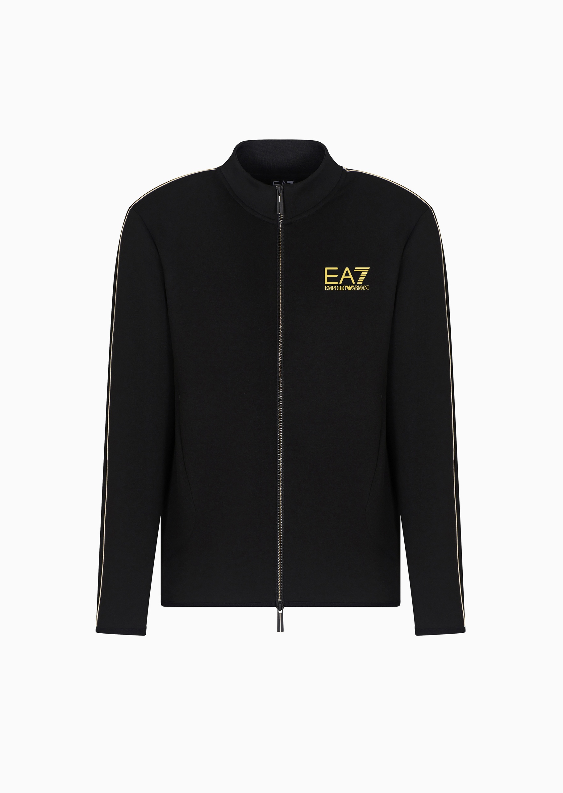 EA7 男士立领休闲拉链开衫卫衣夹克外套