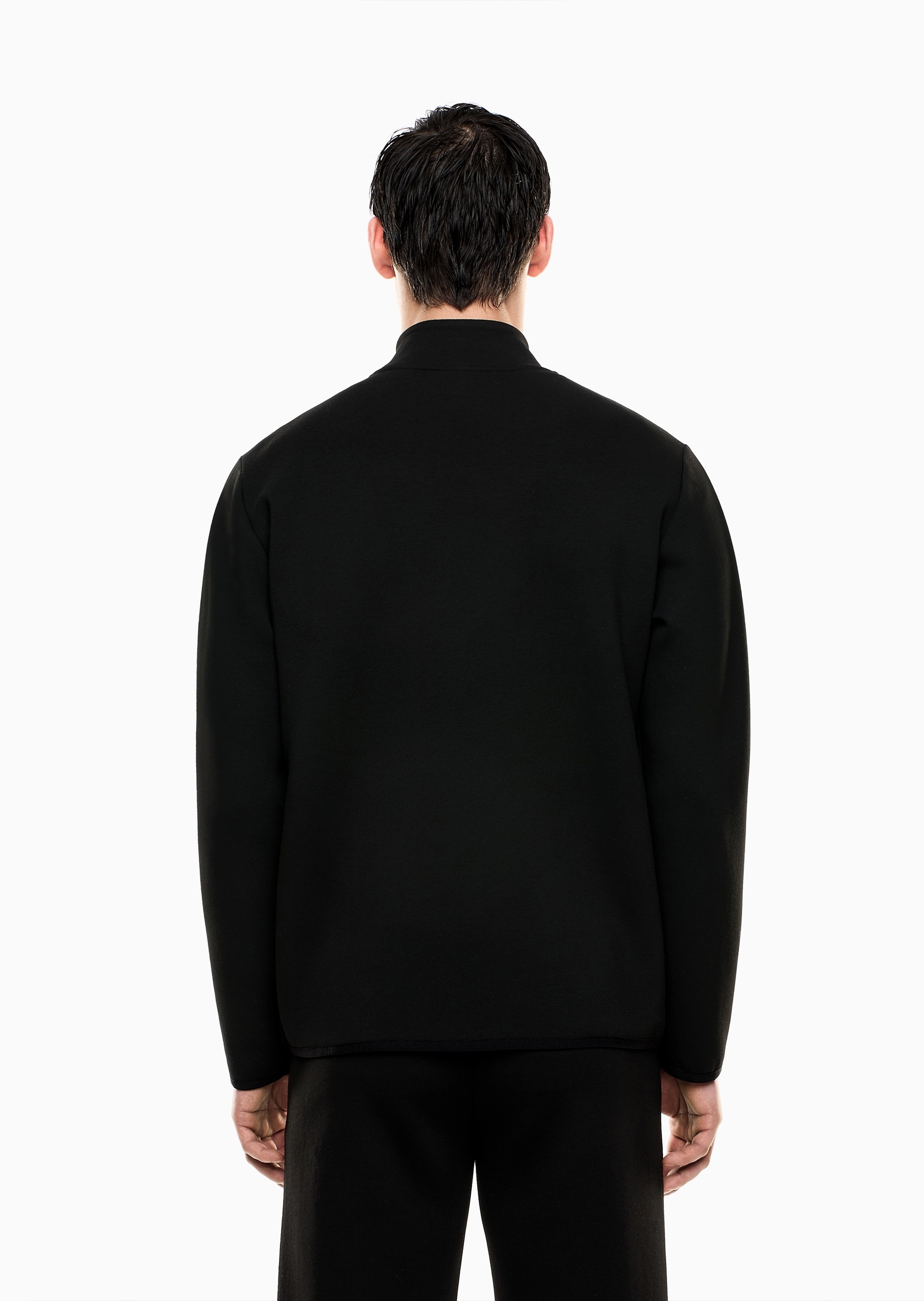 EA7 男士立领休闲拉链开衫卫衣夹克外套