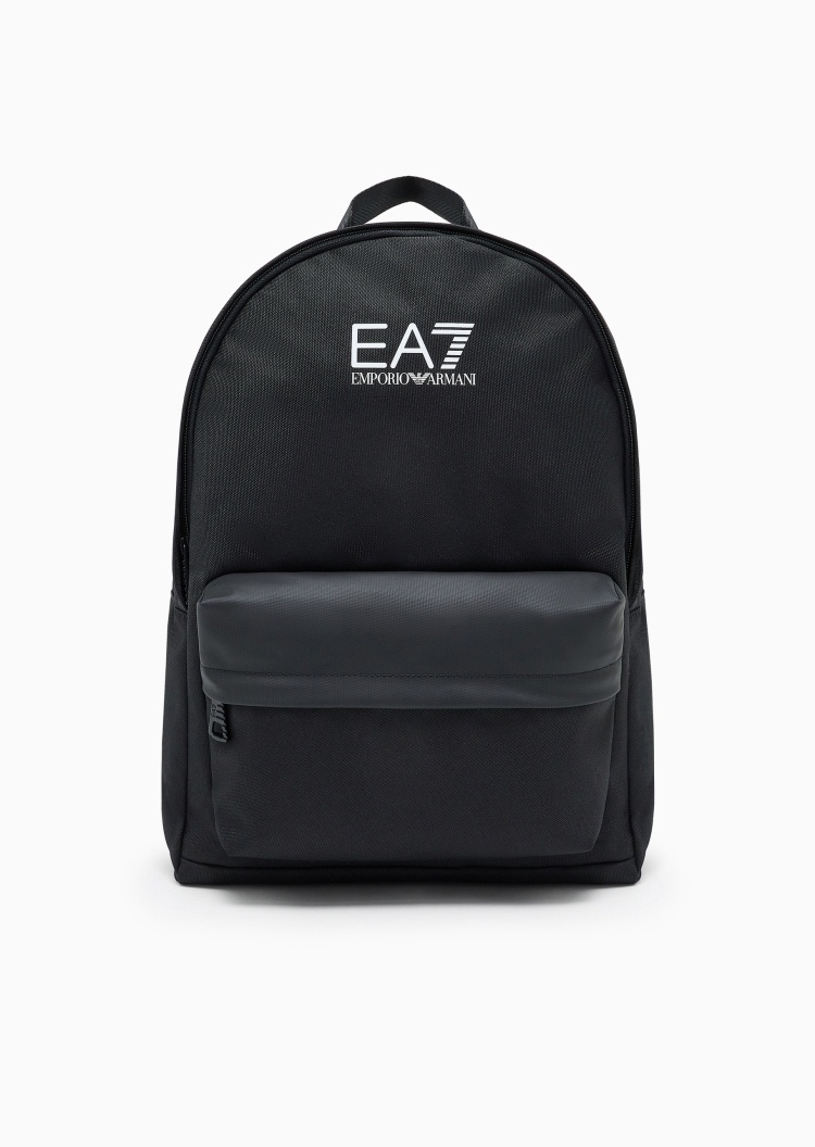 EA7 男女同款大容量拉链可调节印花手提双肩包