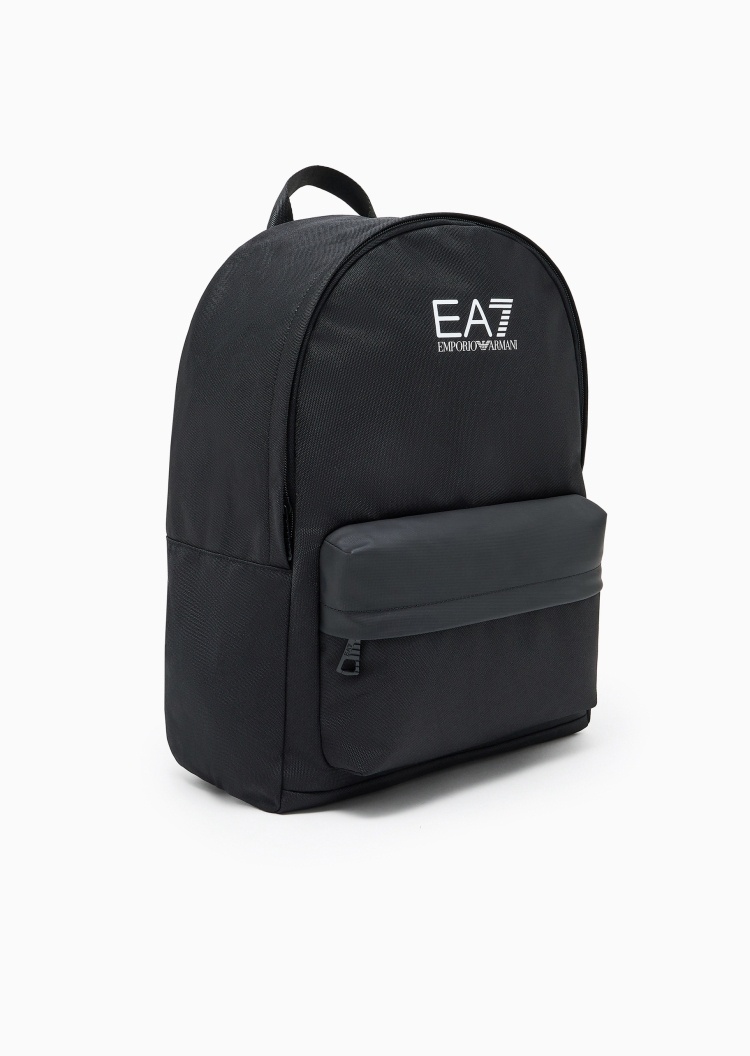 EA7 男女同款大容量拉链可调节印花手提双肩包
