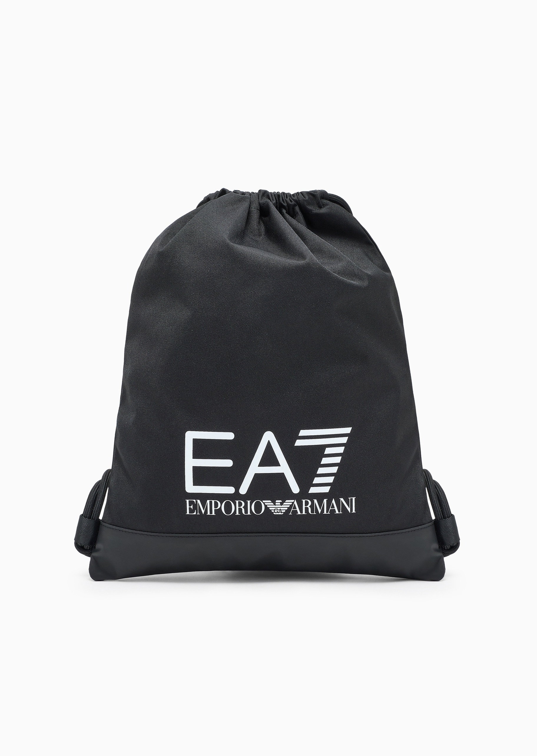 EA7 男女同款抽绳撞色LOGO印花双肩包