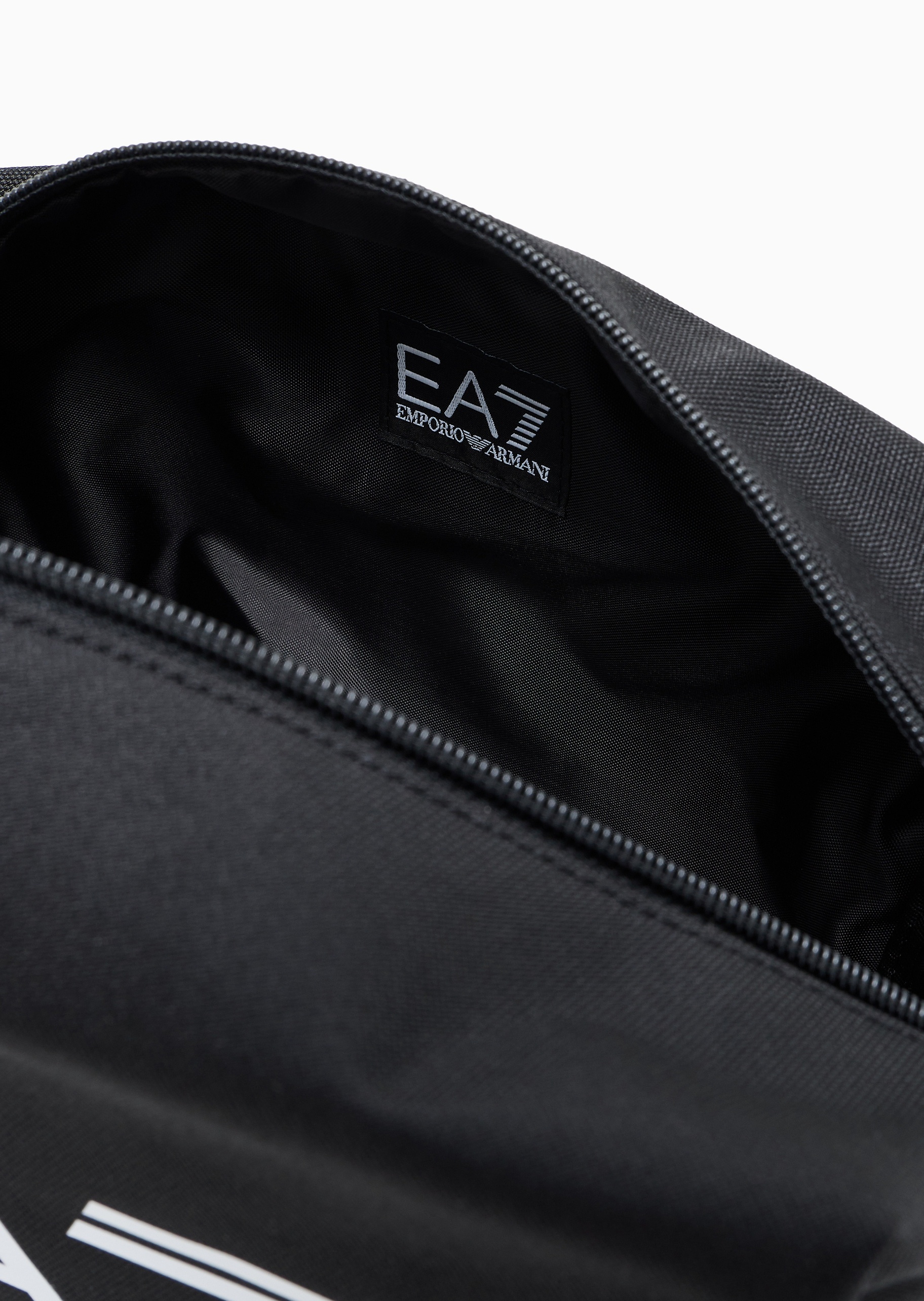 EA7 男女同款拉链撞色LOGO印花手拿包