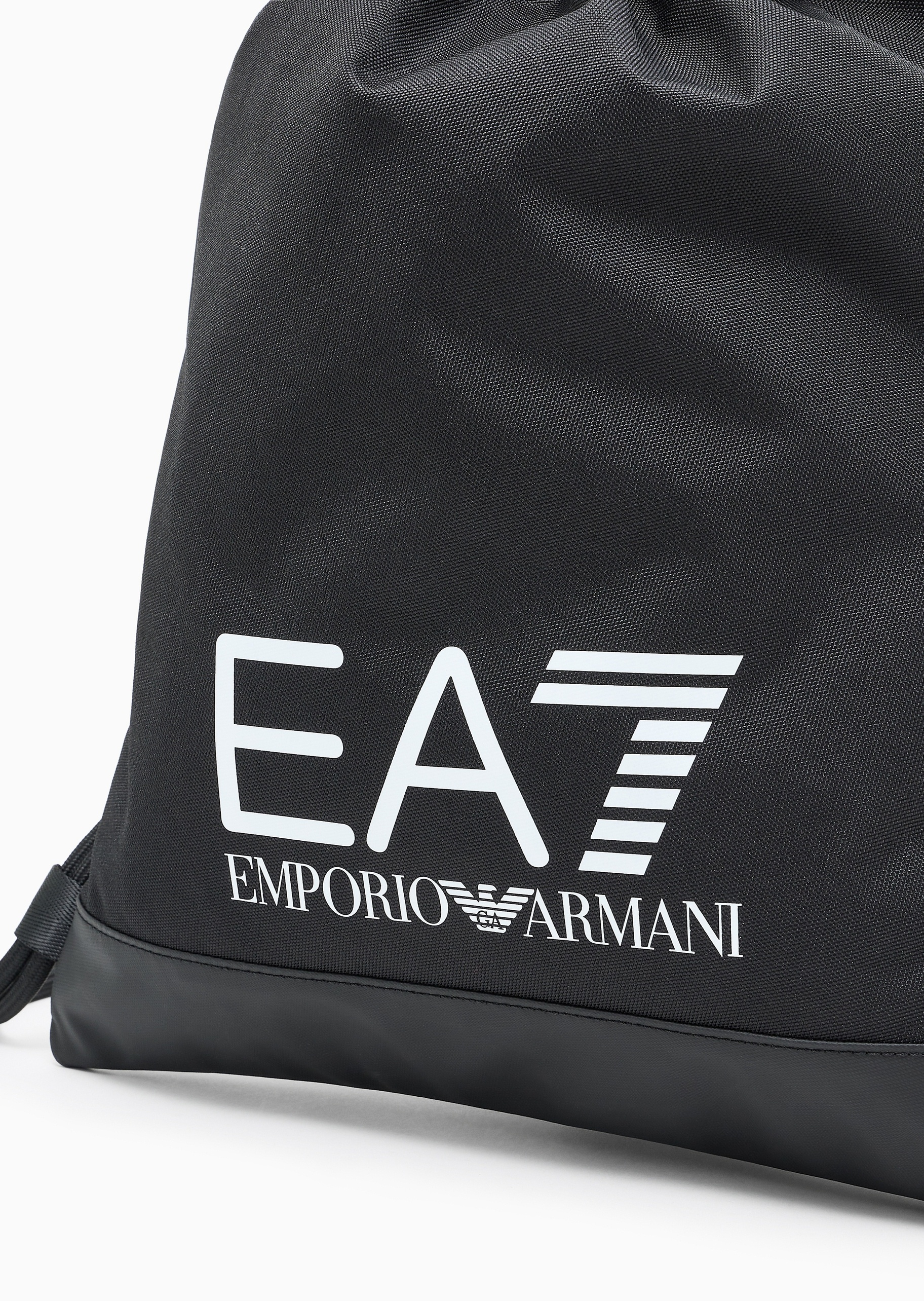 EA7 男女同款抽绳撞色LOGO印花双肩包