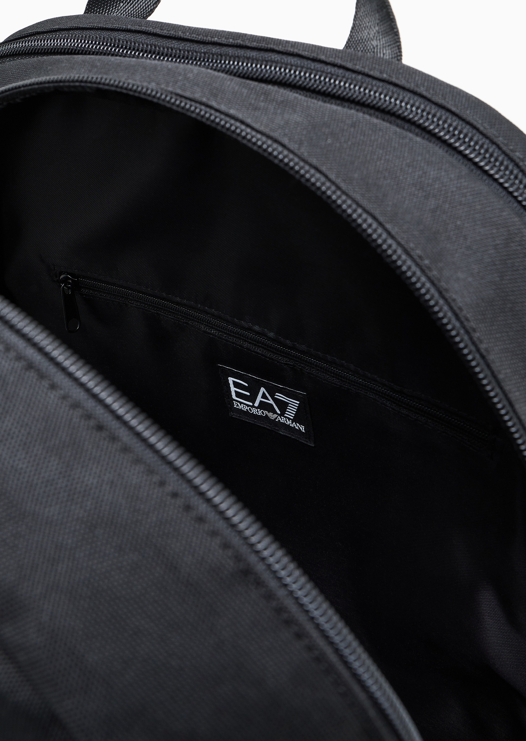 EA7 男女同款大容量拉链方形可调节手提双肩包