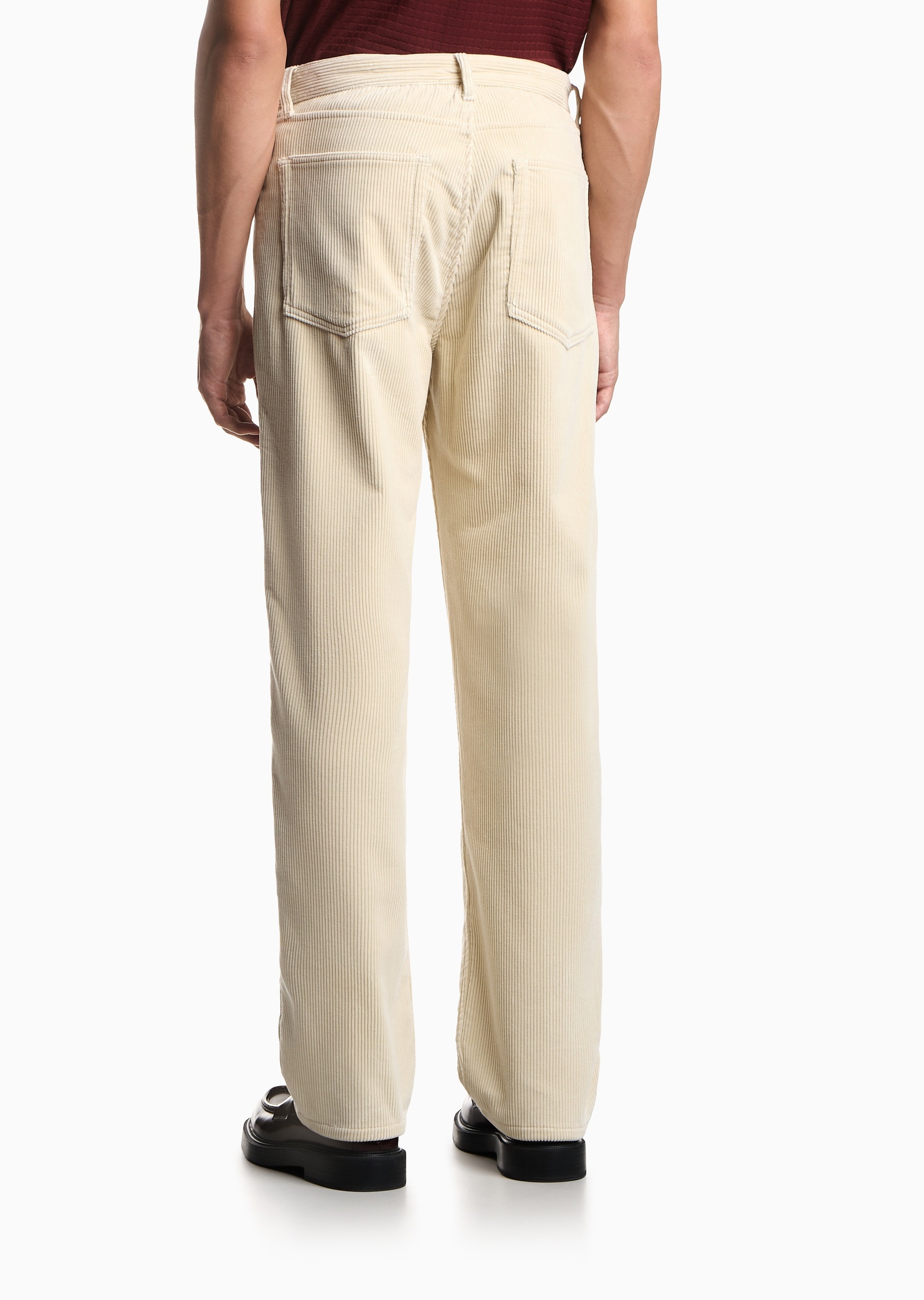 Emporio Armani 男士纯棉中腰直筒复古老钱风牛仔裤