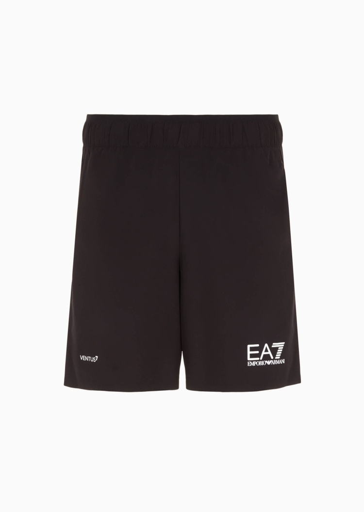 EA7 男士VENTUS 7宽松直筒网球运动短裤