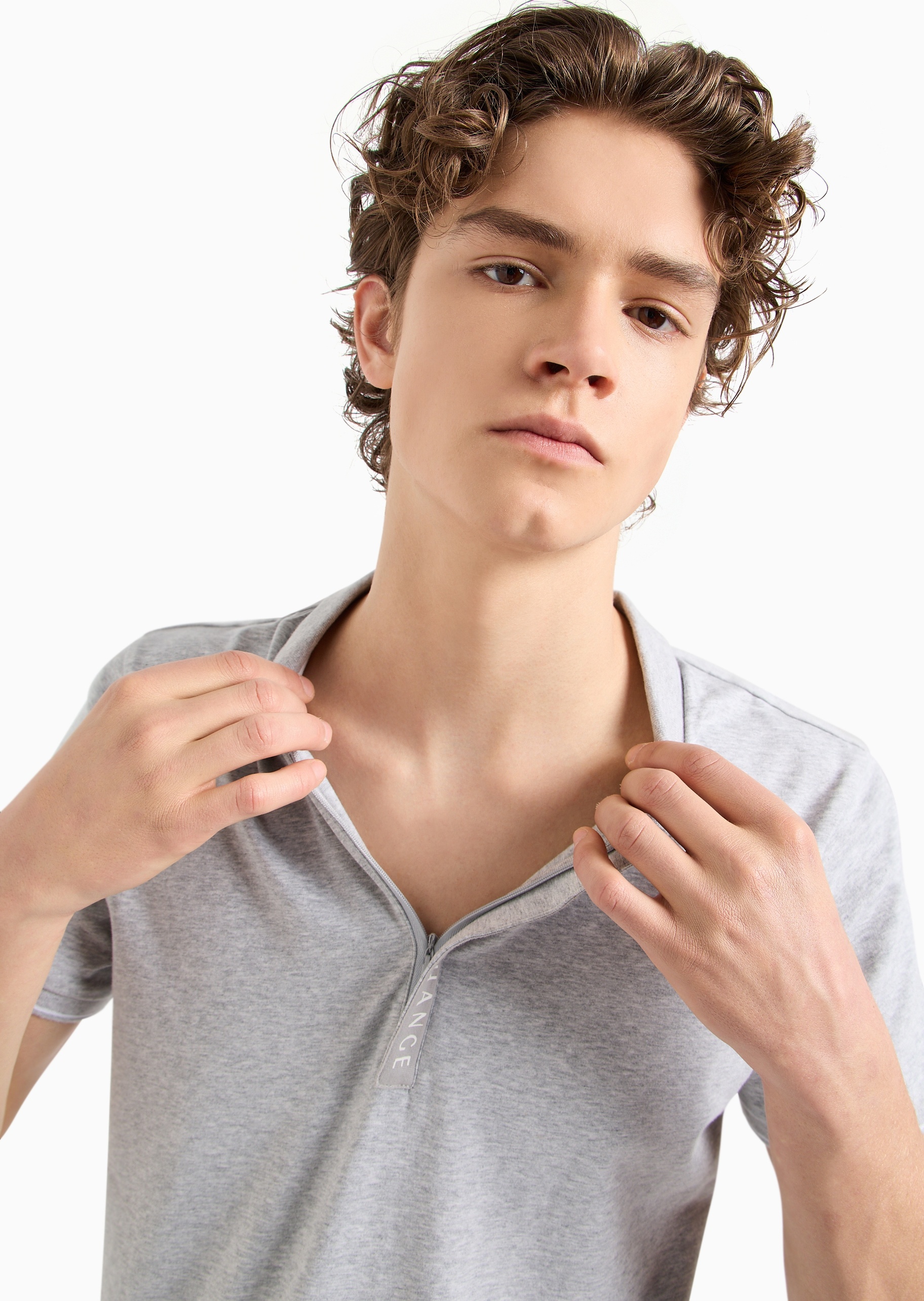 ARMANI EXCHANGE 男士纯棉合身短袖翻领复古多色Polo衫