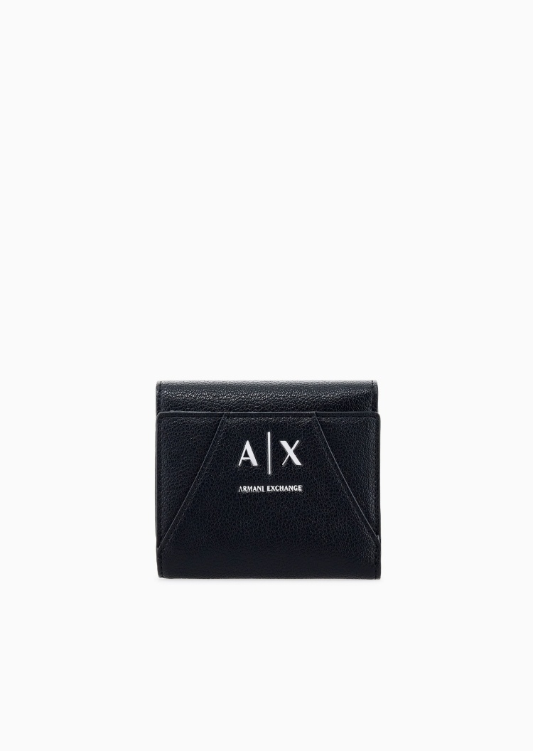 ARMANI EXCHANGE 女士三折多卡位轻便小巧钱夹钱包卡包一体