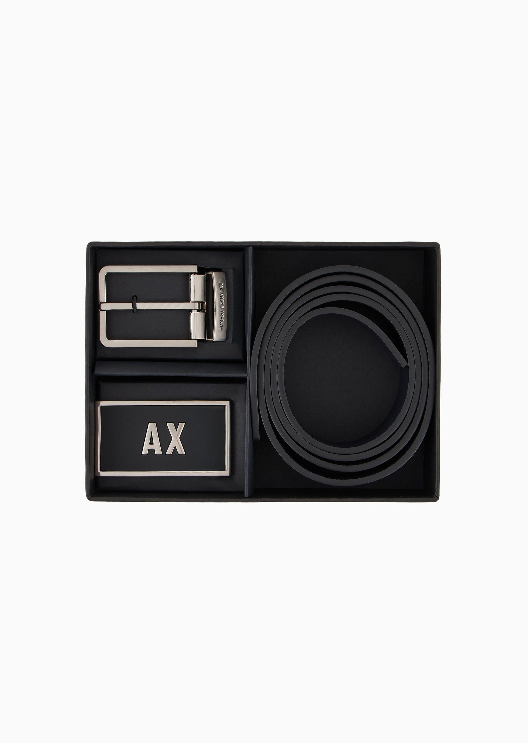 ARMANI EXCHANGE 男士可换带扣双面两用时尚腰带礼盒