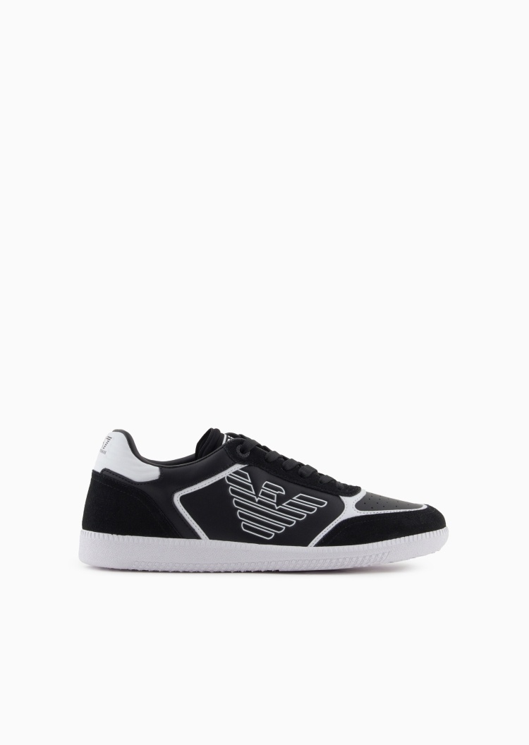 EA7 男女情侣轻户外拼接绑带休闲运动鞋