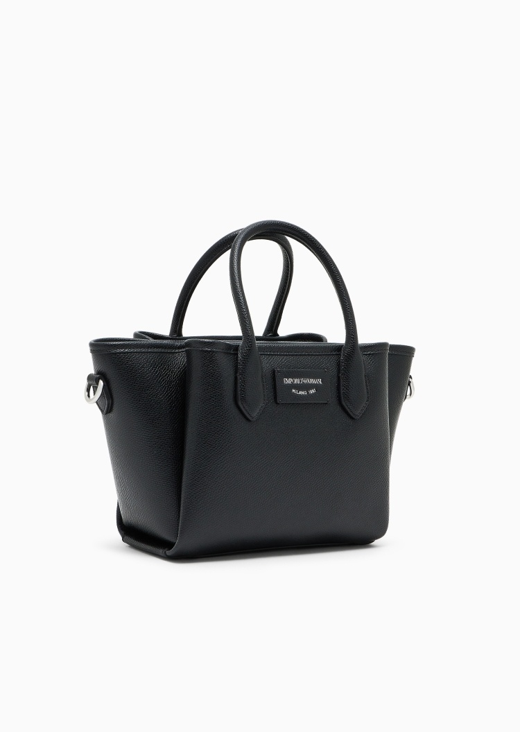 Emporio Armani 女士小号磁扣可拆肩带手提斜挎单肩托特包