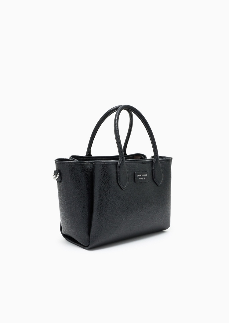 Emporio Armani 女士中号磁扣可拆肩带手提斜挎单肩托特包