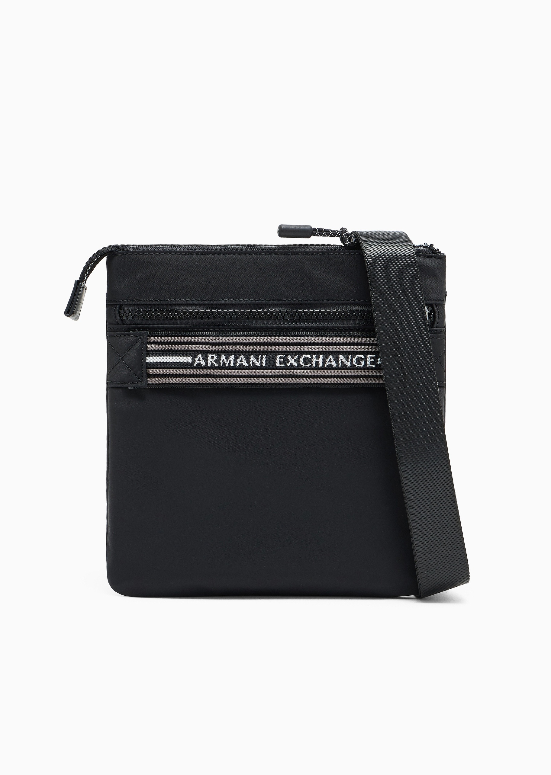 ARMANI EXCHANGE 男士复古商务通勤单肩斜挎邮差包